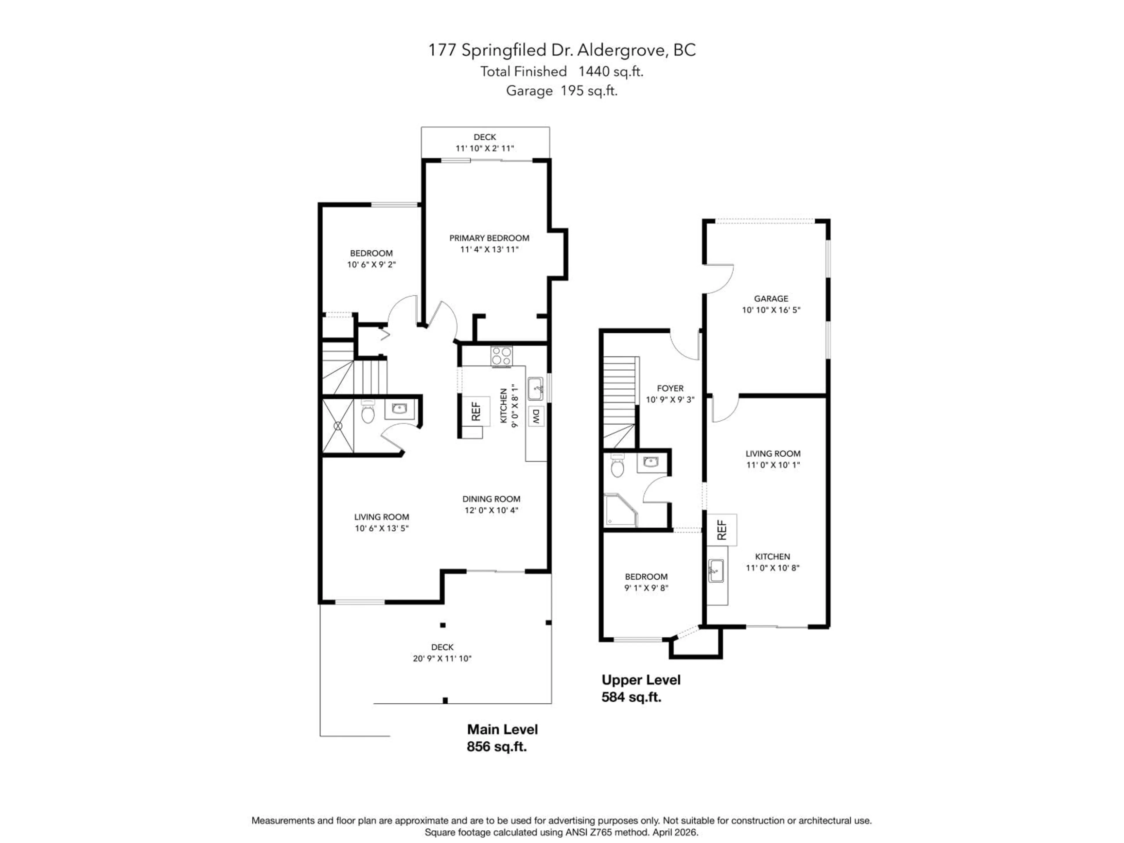 Floor plan for 177 SPRINGFIELD DRIVE, Langley British Columbia V4W3K8