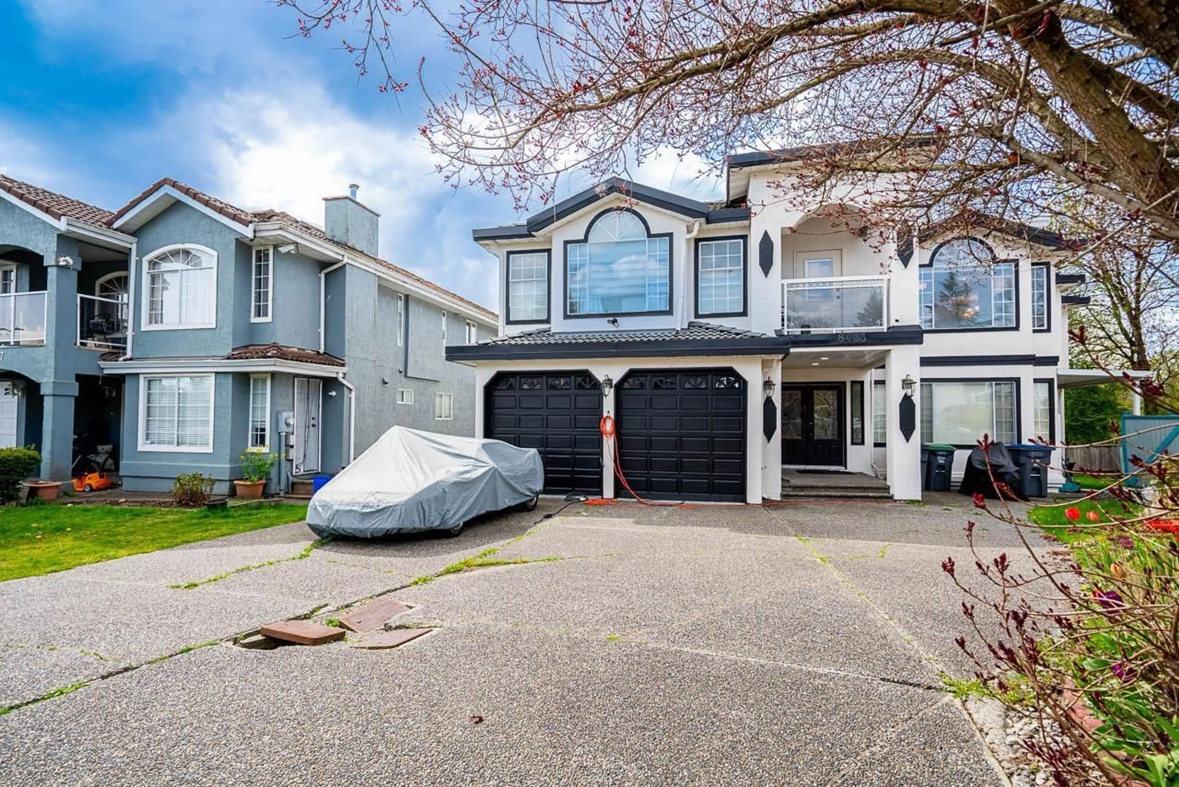 Home with vinyl exterior material, street for 8433 150A STREET, Surrey British Columbia V3S8J7