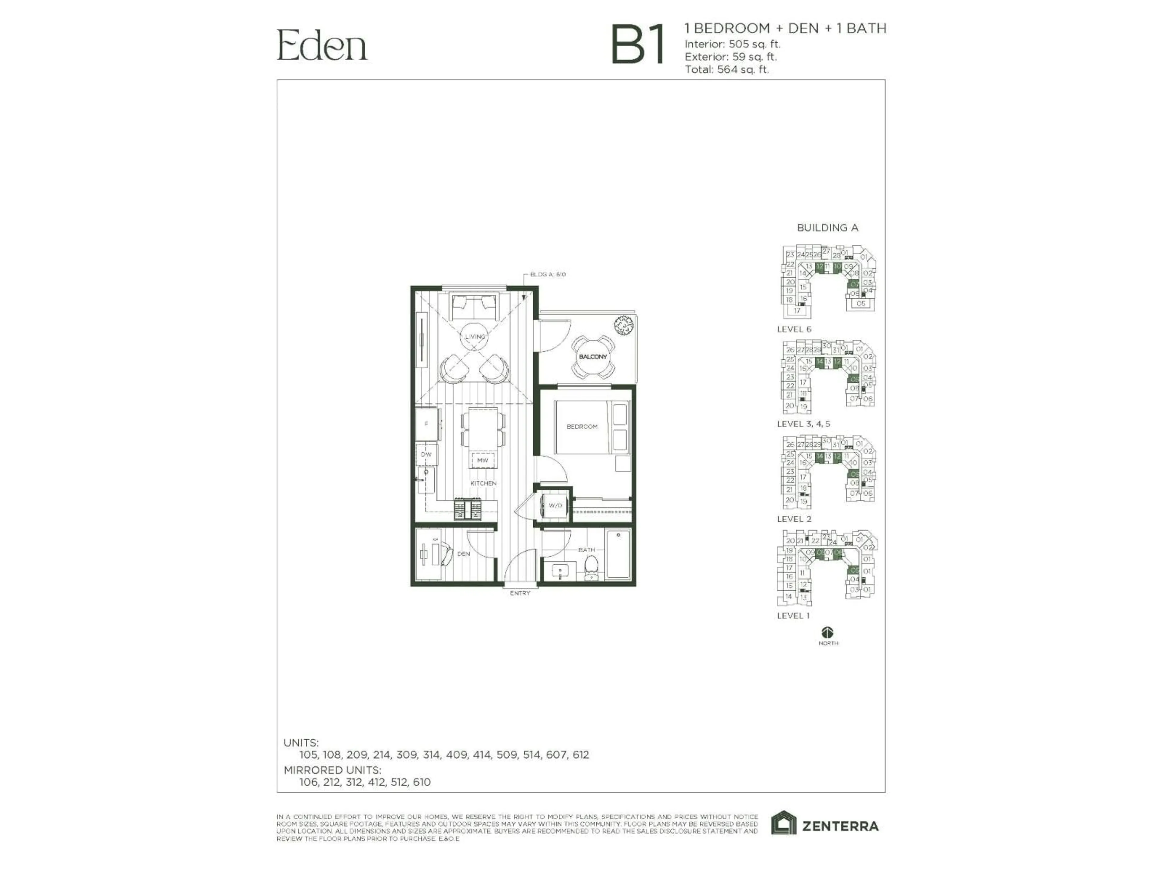 Floor plan for A309 - 19936 77 AVENUE, Langley British Columbia V0V0V0