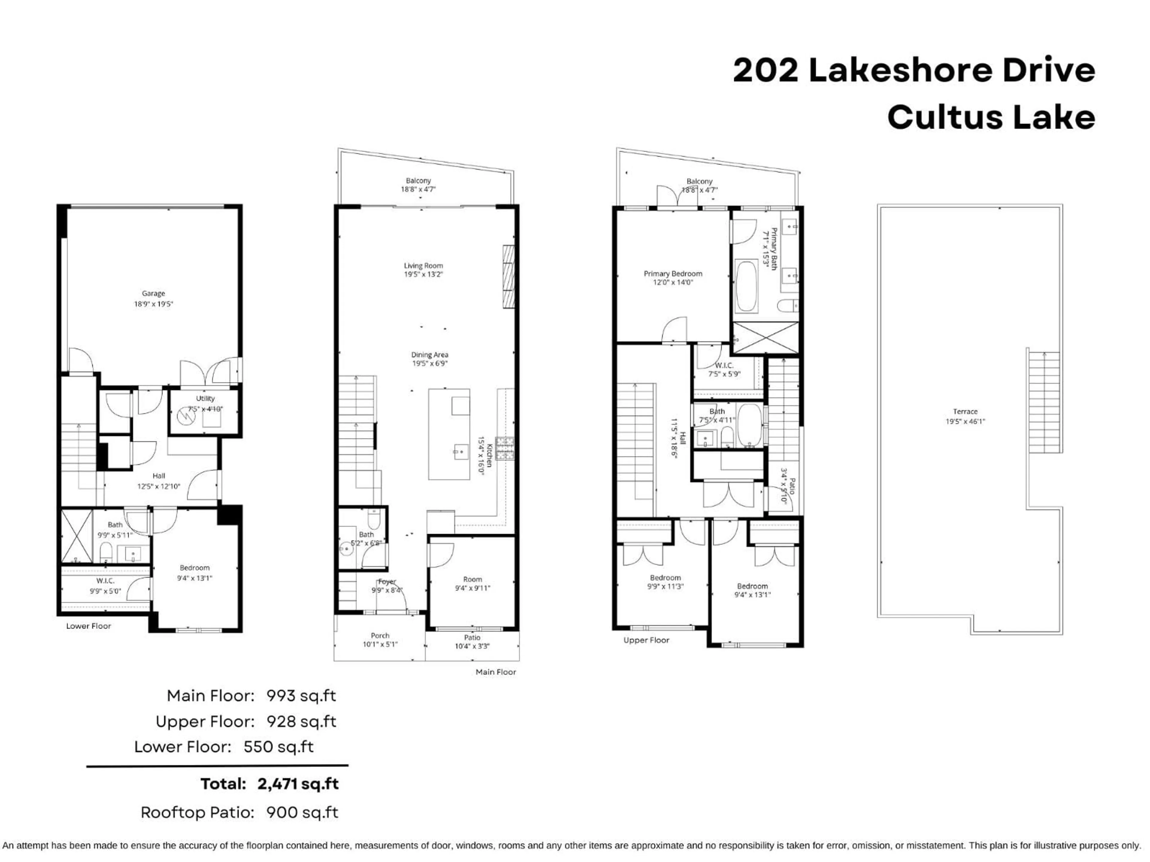Floor plan for 202 LAKESHORE DRIVE, Cultus Lake British Columbia V2R5A1