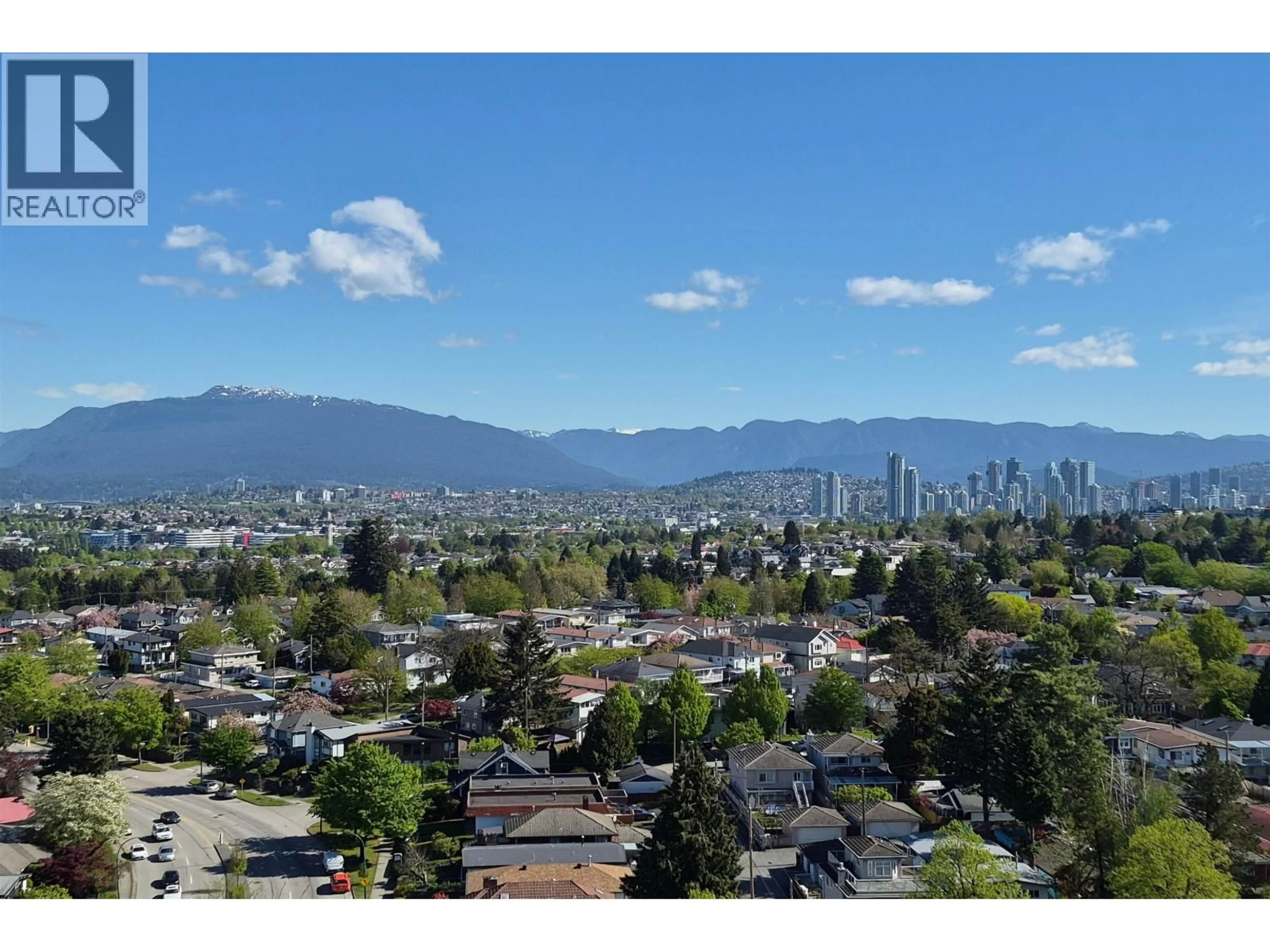 A pic from outside/outdoor area/front of a property/back of a property/a pic from drone, mountain view for 2102 - 4815 ELDORADO MEWS, Vancouver British Columbia V5R0B2