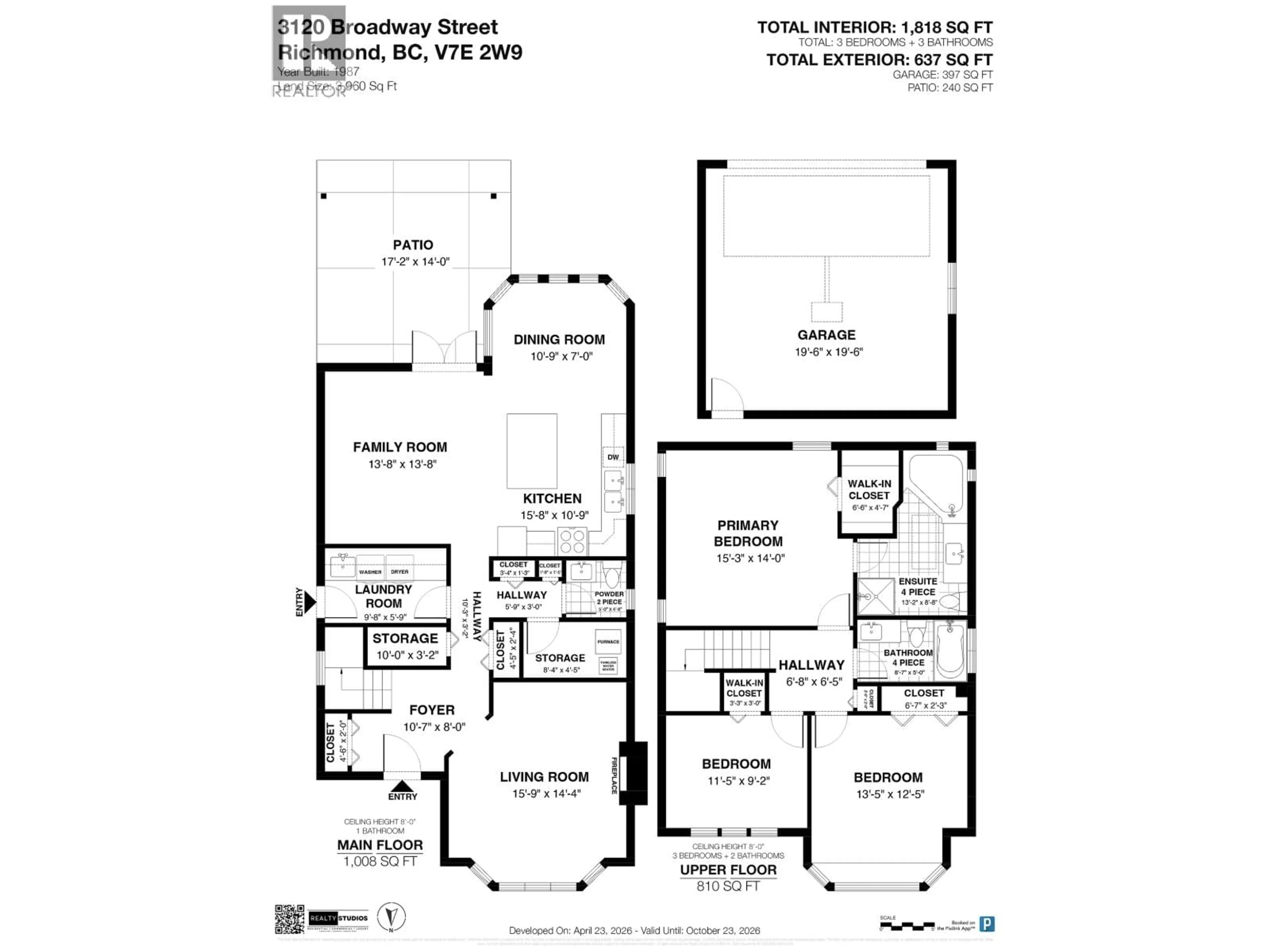 Floor plan for 3120 BROADWAY STREET, Richmond British Columbia V7E2W9