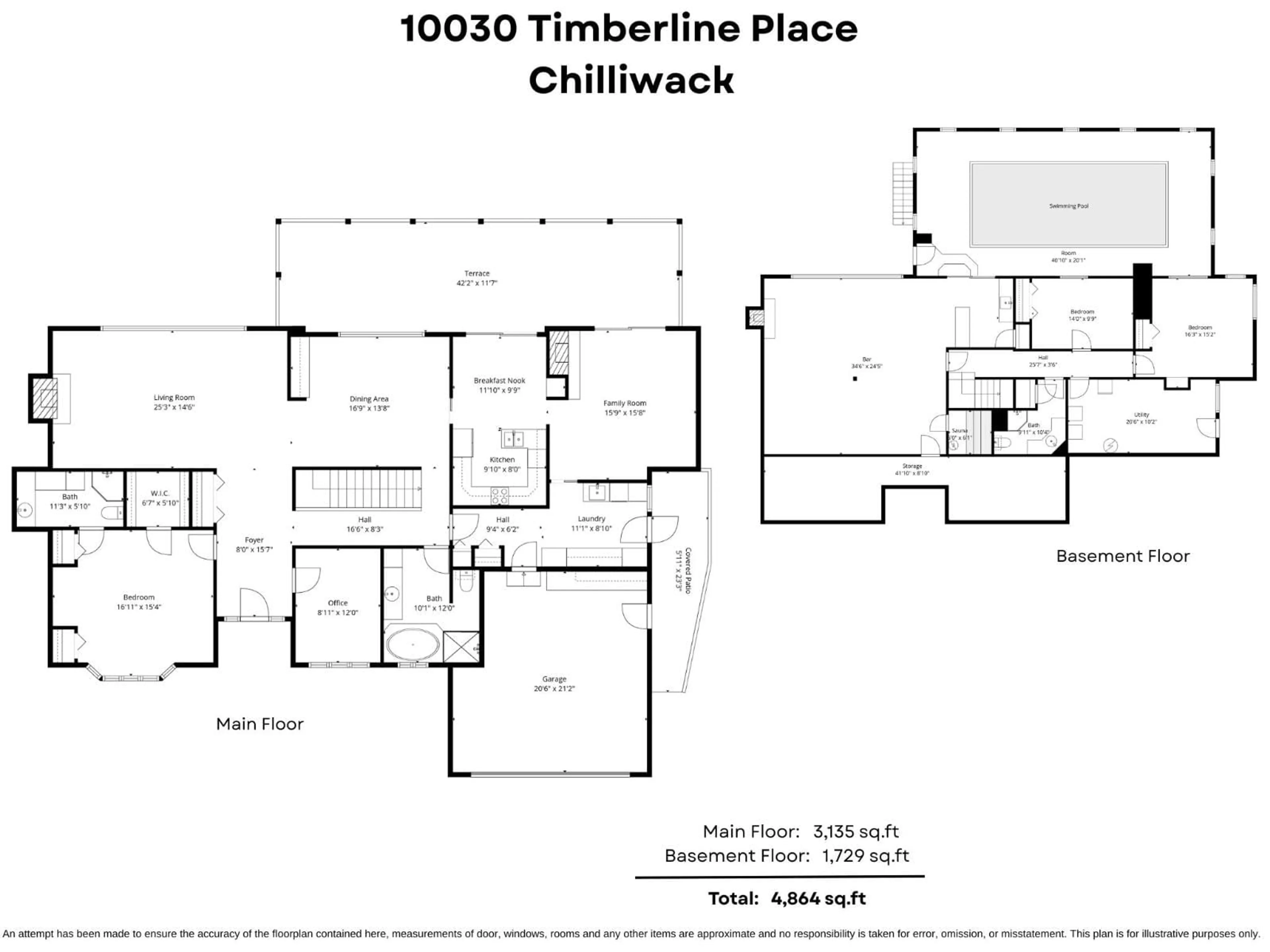 Floor plan for 10030 TIMBERLINE PLACE, Chilliwack British Columbia V2P7N9