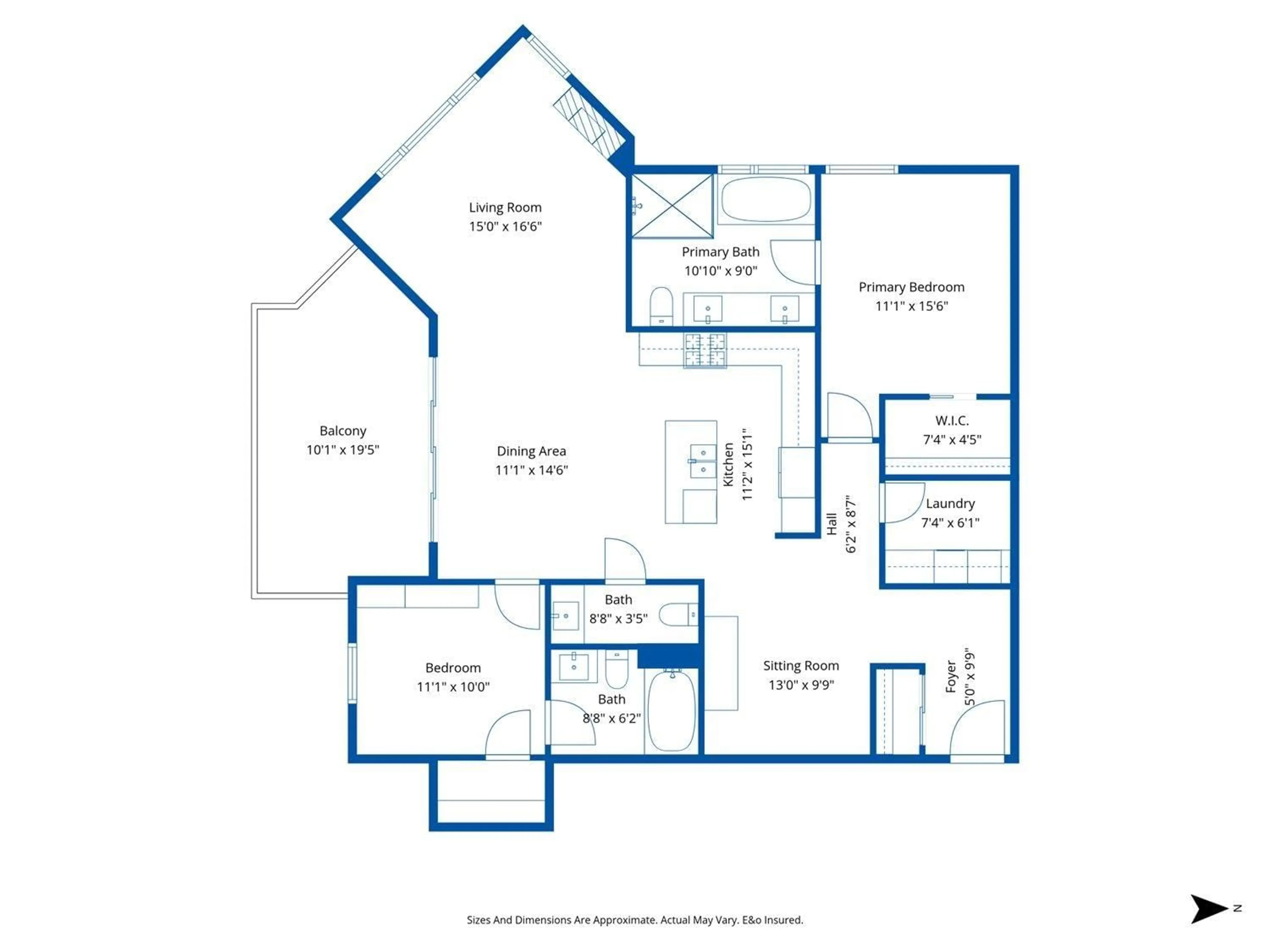 Floor plan for 204 - 5384 TYEE LANE, Chilliwack British Columbia V2R6C8