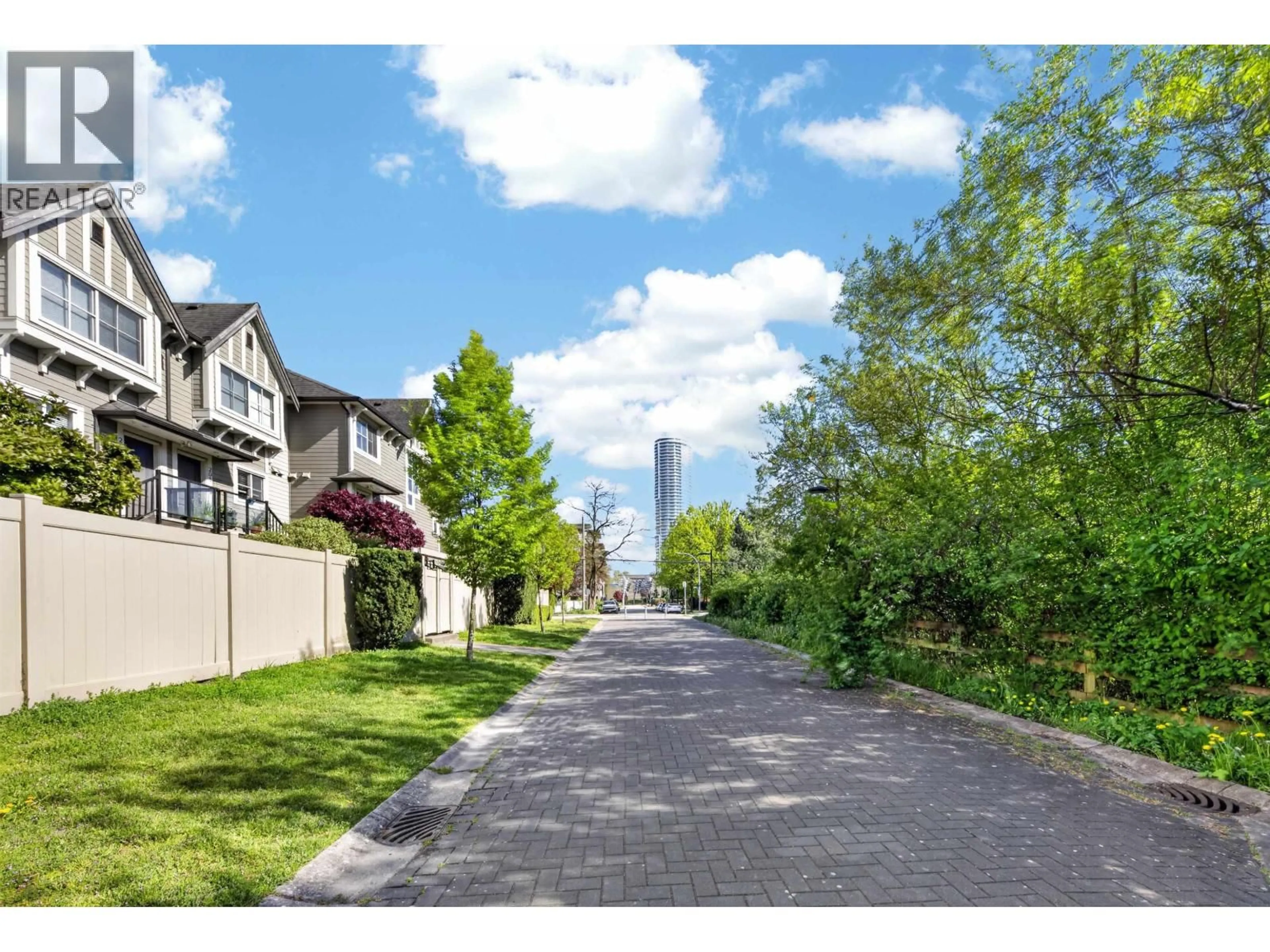 A pic from outside/outdoor area/front of a property/back of a property/a pic from drone, street for 203 - 7159 STRIDE AVENUE, Burnaby British Columbia V3N1T8