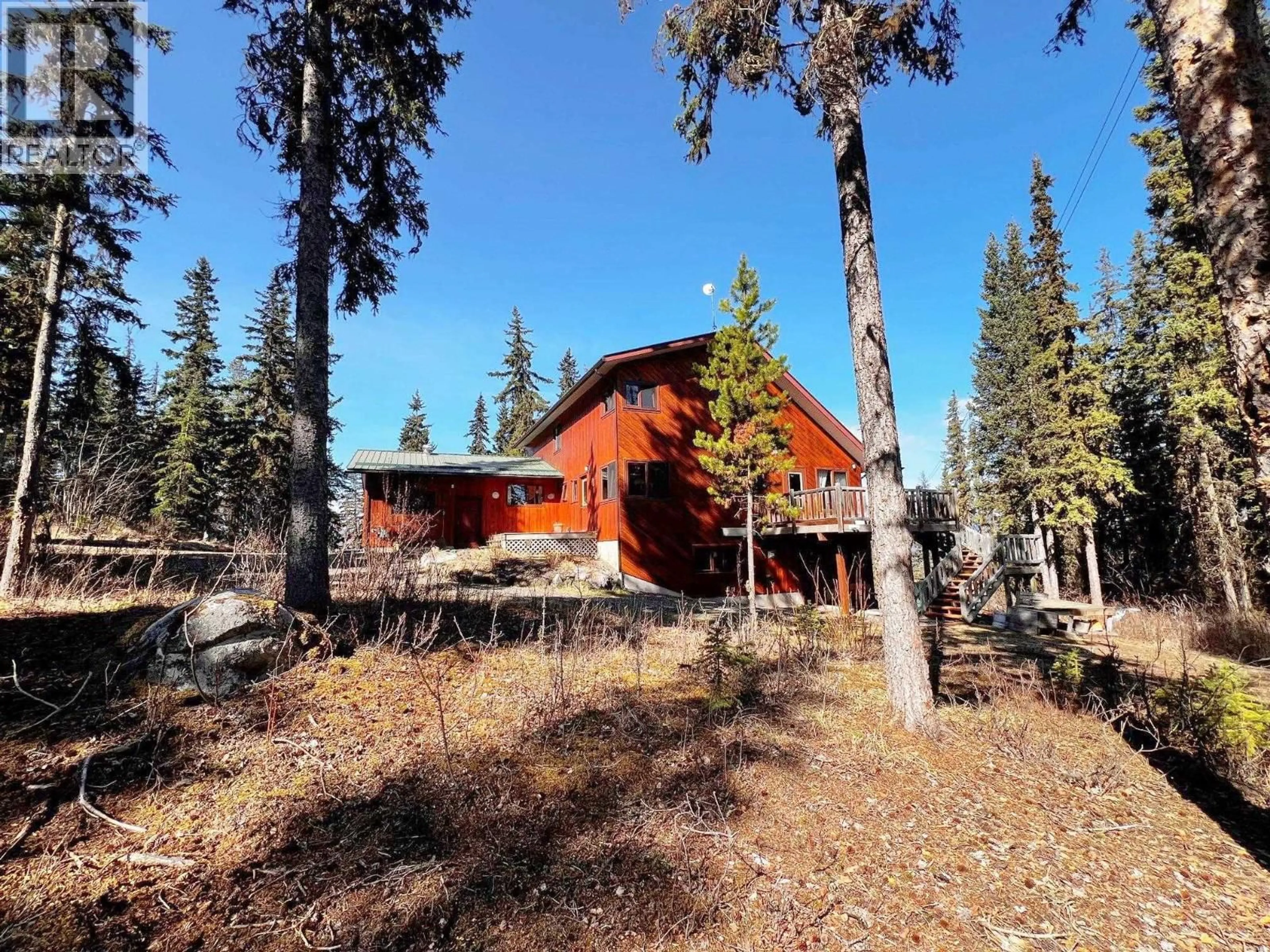 A pic from outside/outdoor area/front of a property/back of a property/a pic from drone, forest/trees view for 3170 MOUNTAINVIEW ROAD, Smithers British Columbia V0J2N6