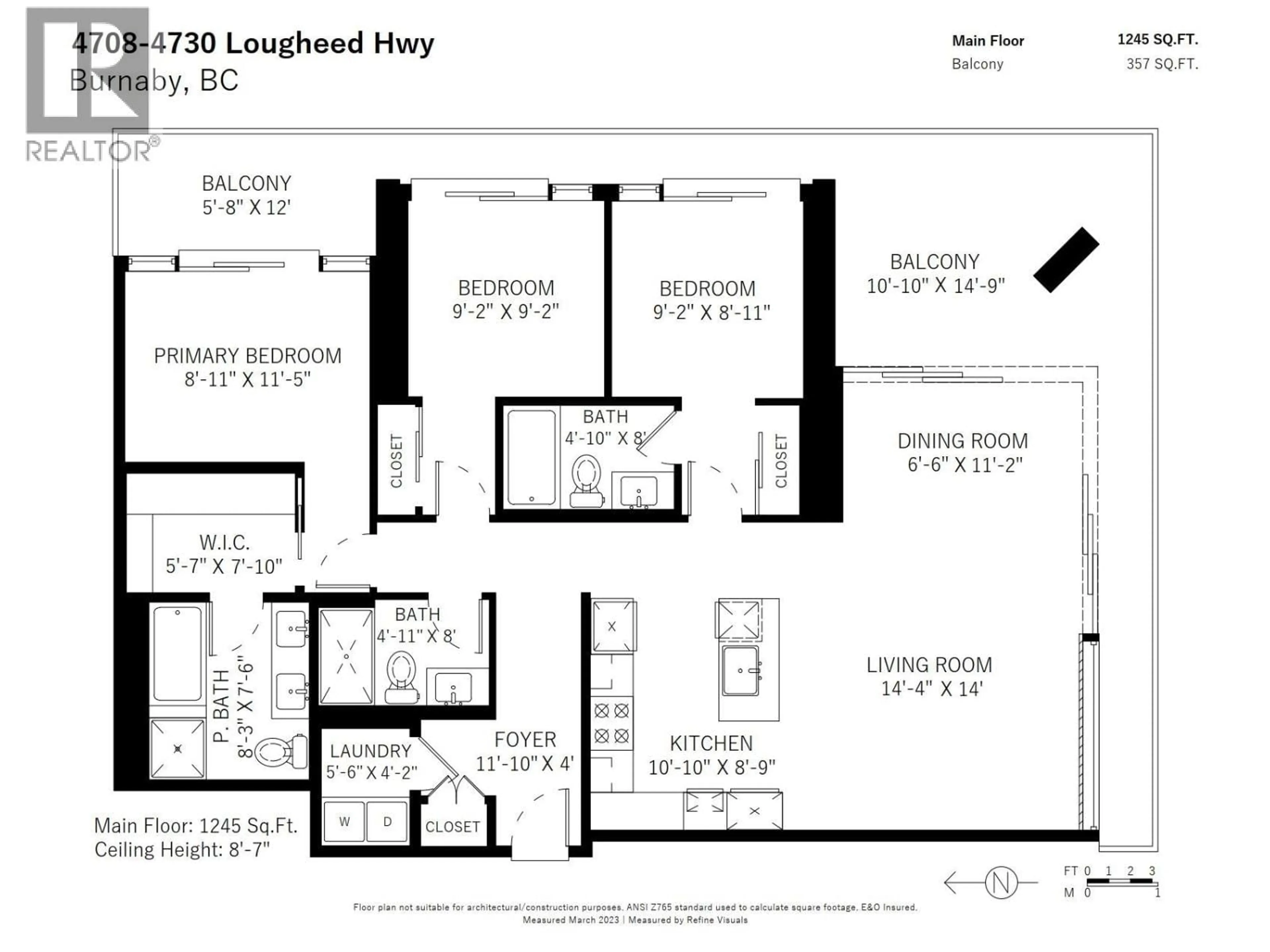 Floor plan for 4708 - 4730 LOUGHEED HIGHWAY, Burnaby British Columbia V5C0M9