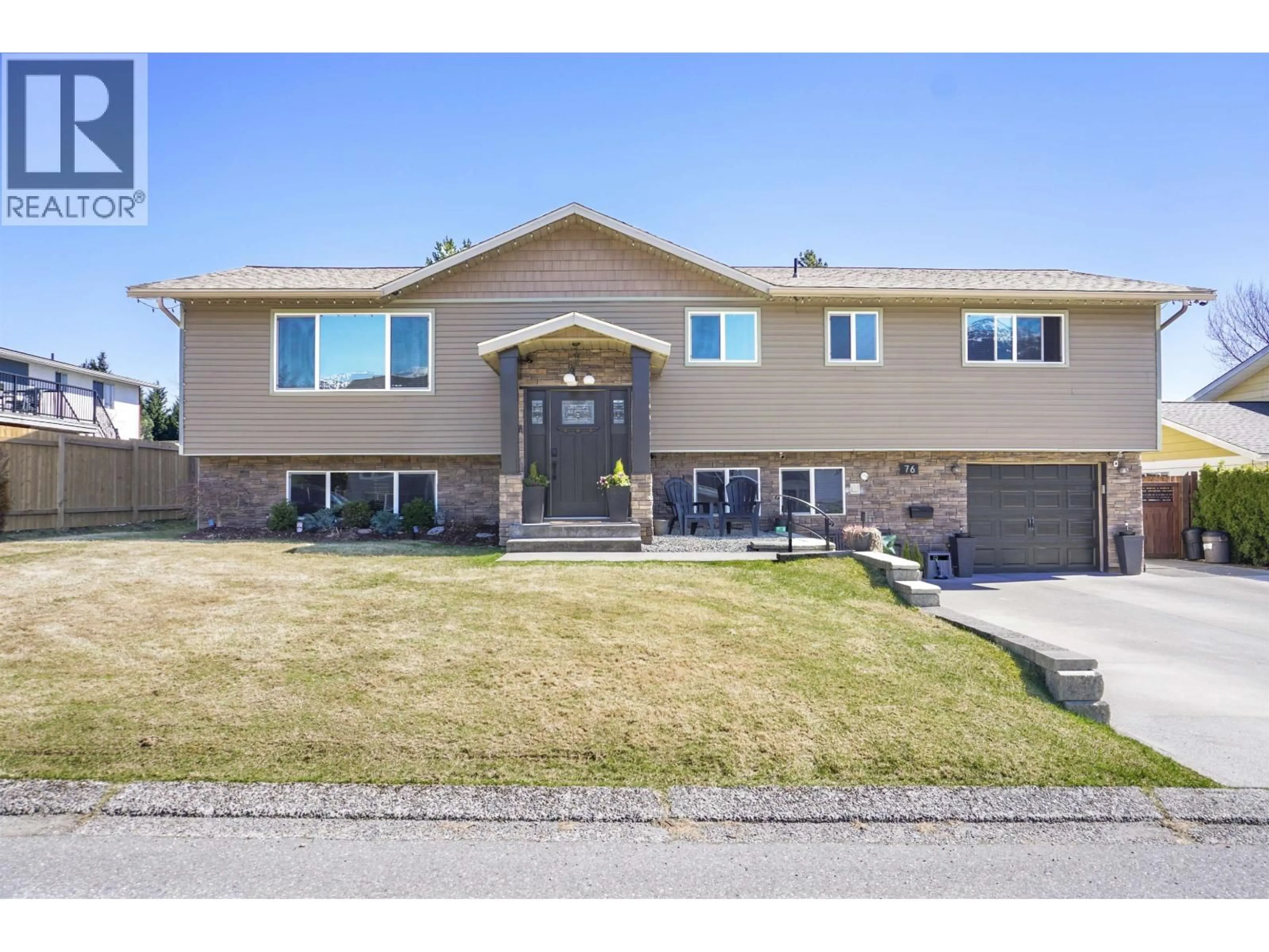 Home with vinyl exterior material, street for 76 CARLSON STREET, Kitimat British Columbia V8C1B1