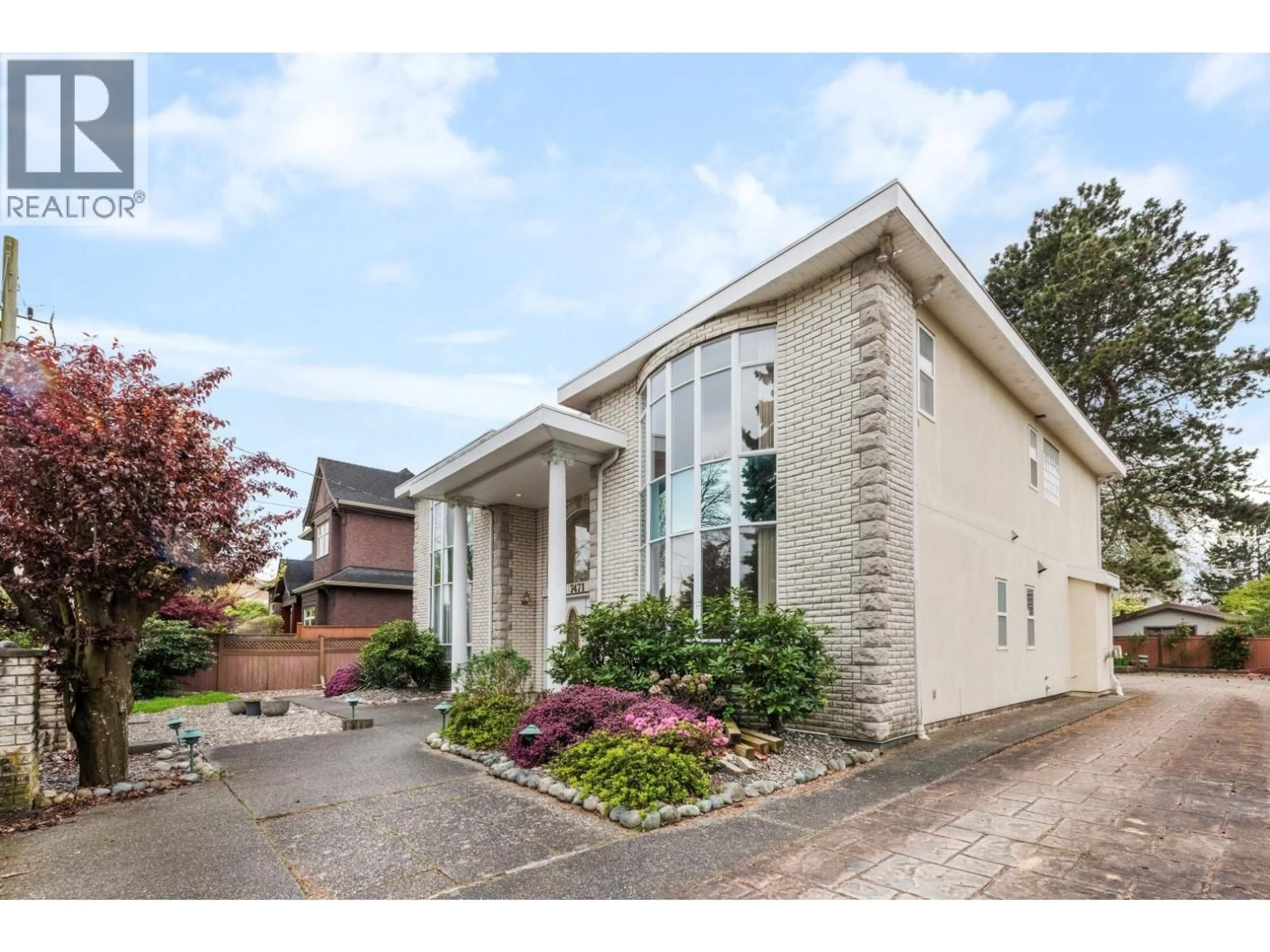 Home with brick exterior material, street for 7471 LEDWAY ROAD, Richmond British Columbia V7C3N5