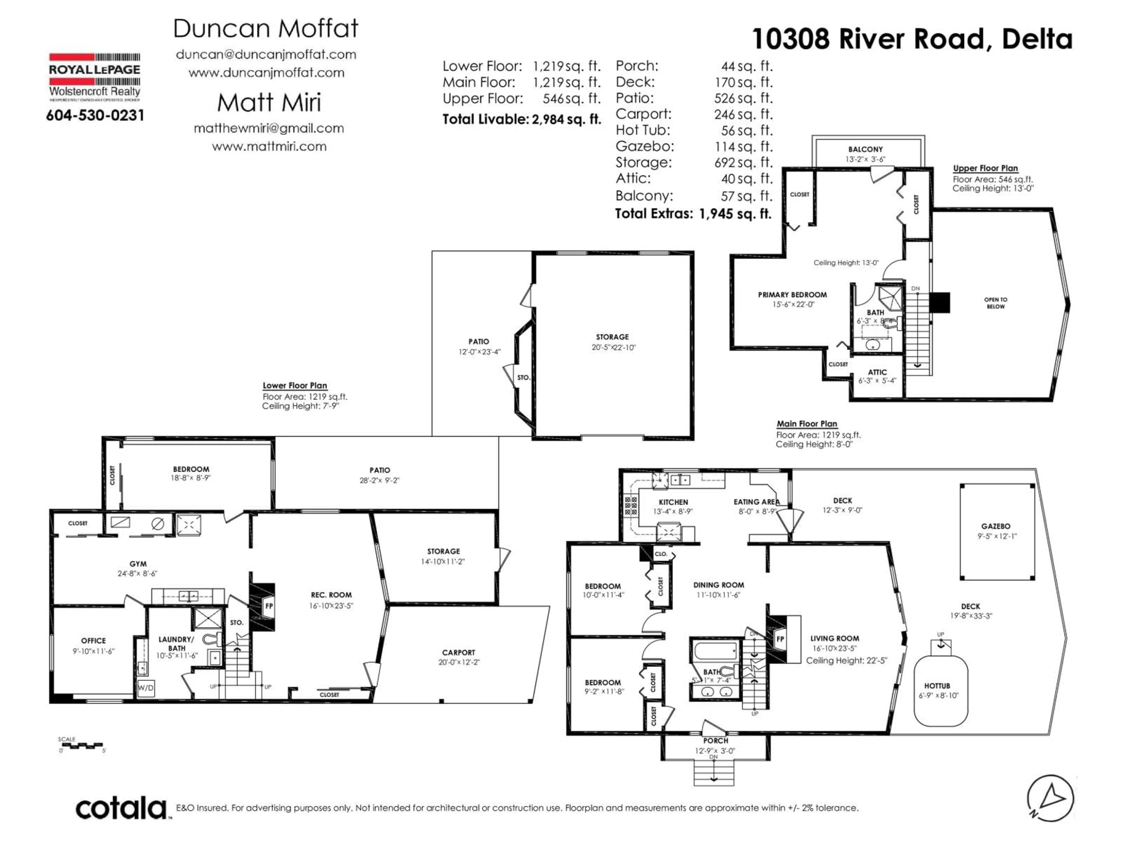 Floor plan for 10308 RIVER ROAD, Delta British Columbia V4C2R5