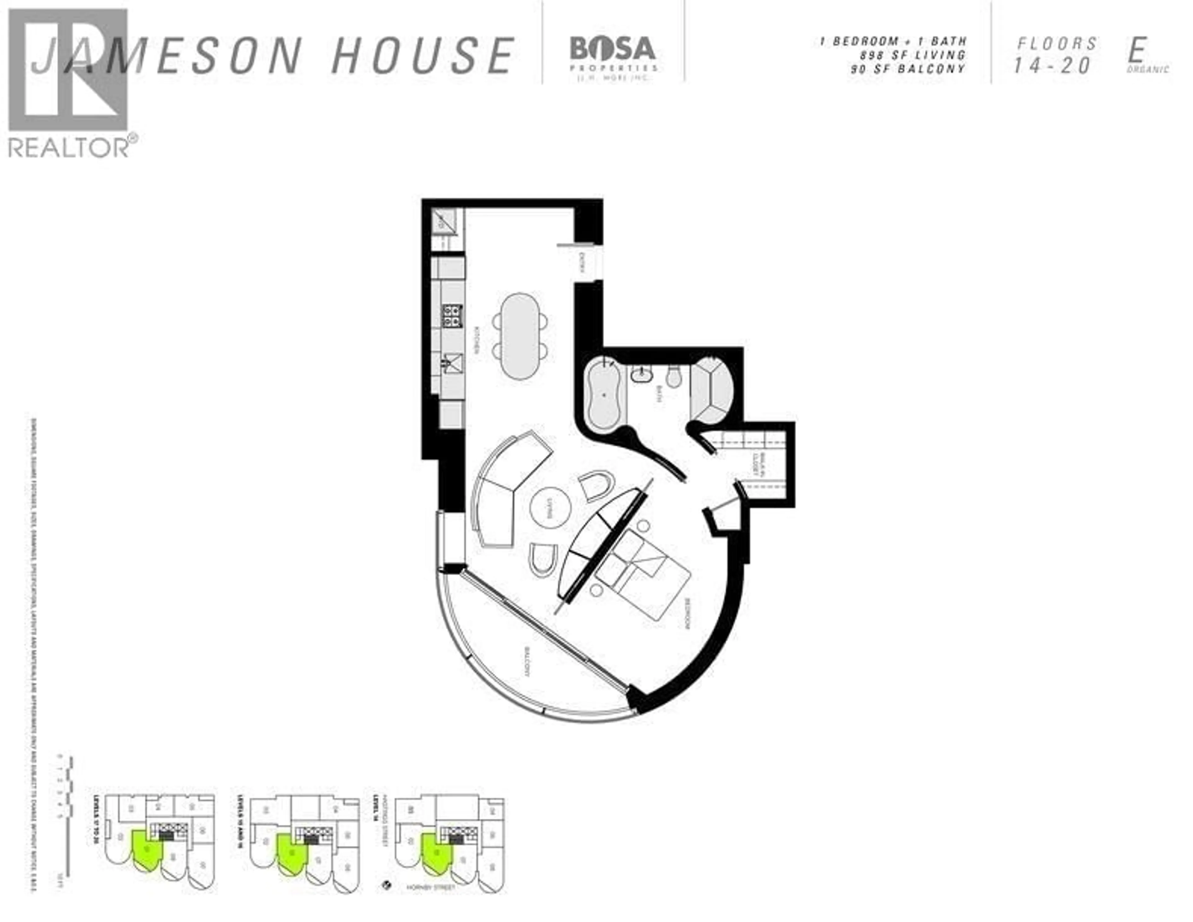 Floor plan for 1801 - 838 HASTINGS STREET, Vancouver British Columbia V6C0A6