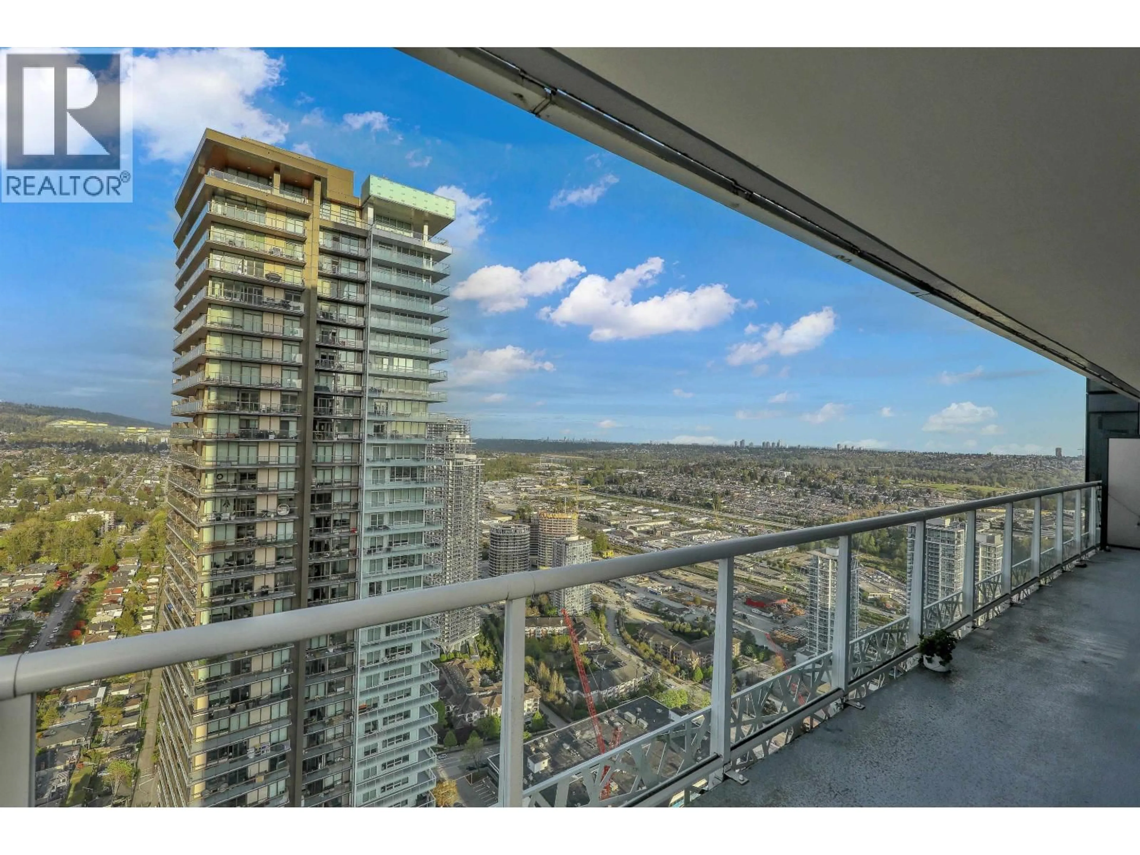 Balcony in the apartment, city buildings view from balcony for 5008 - 1955 ALPHA WAY, Burnaby British Columbia V5C0K6