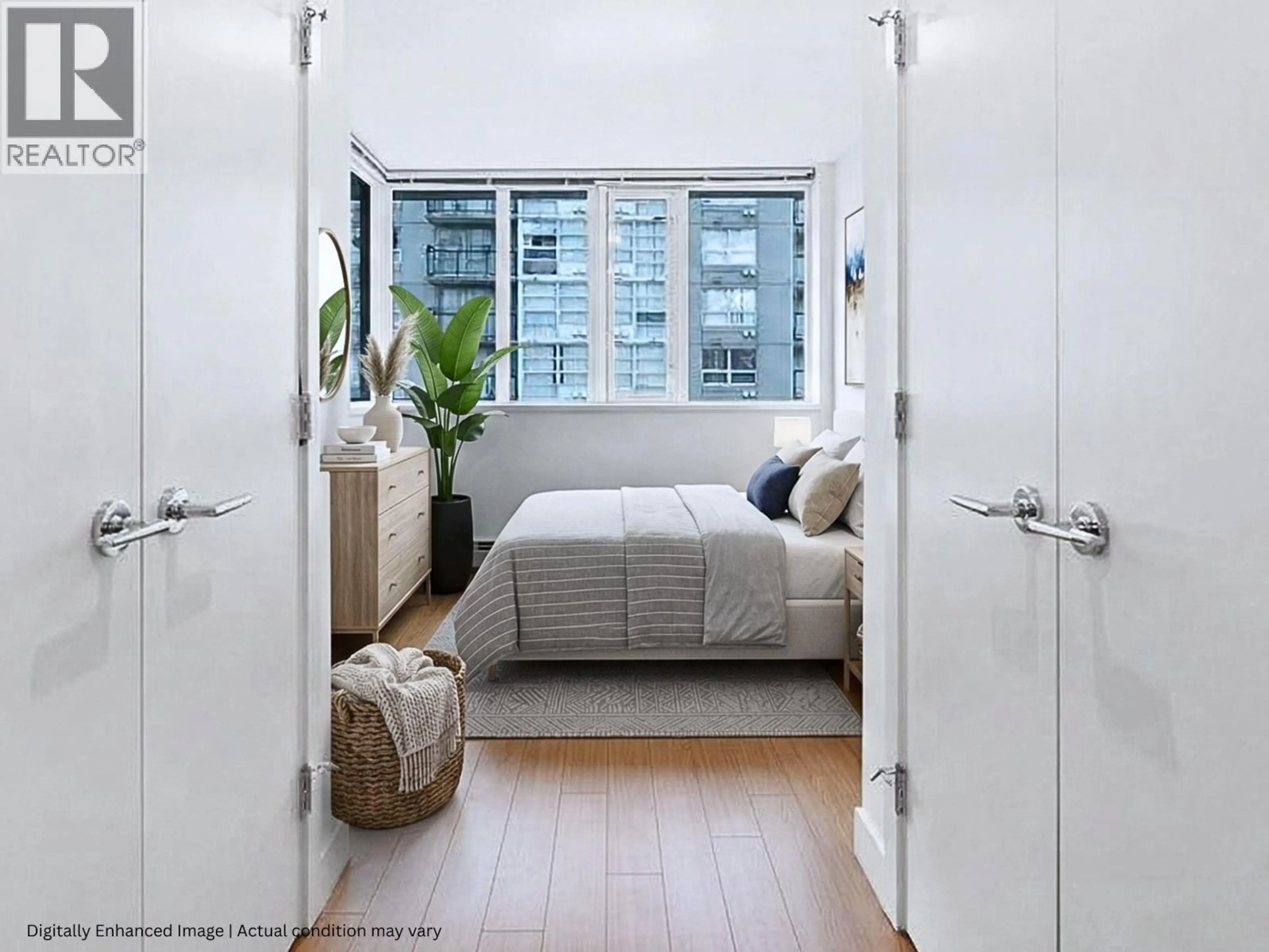 Bedroom with bed, unknown for 908 - 1325 ROLSTON STREET, Vancouver British Columbia V6B0M2