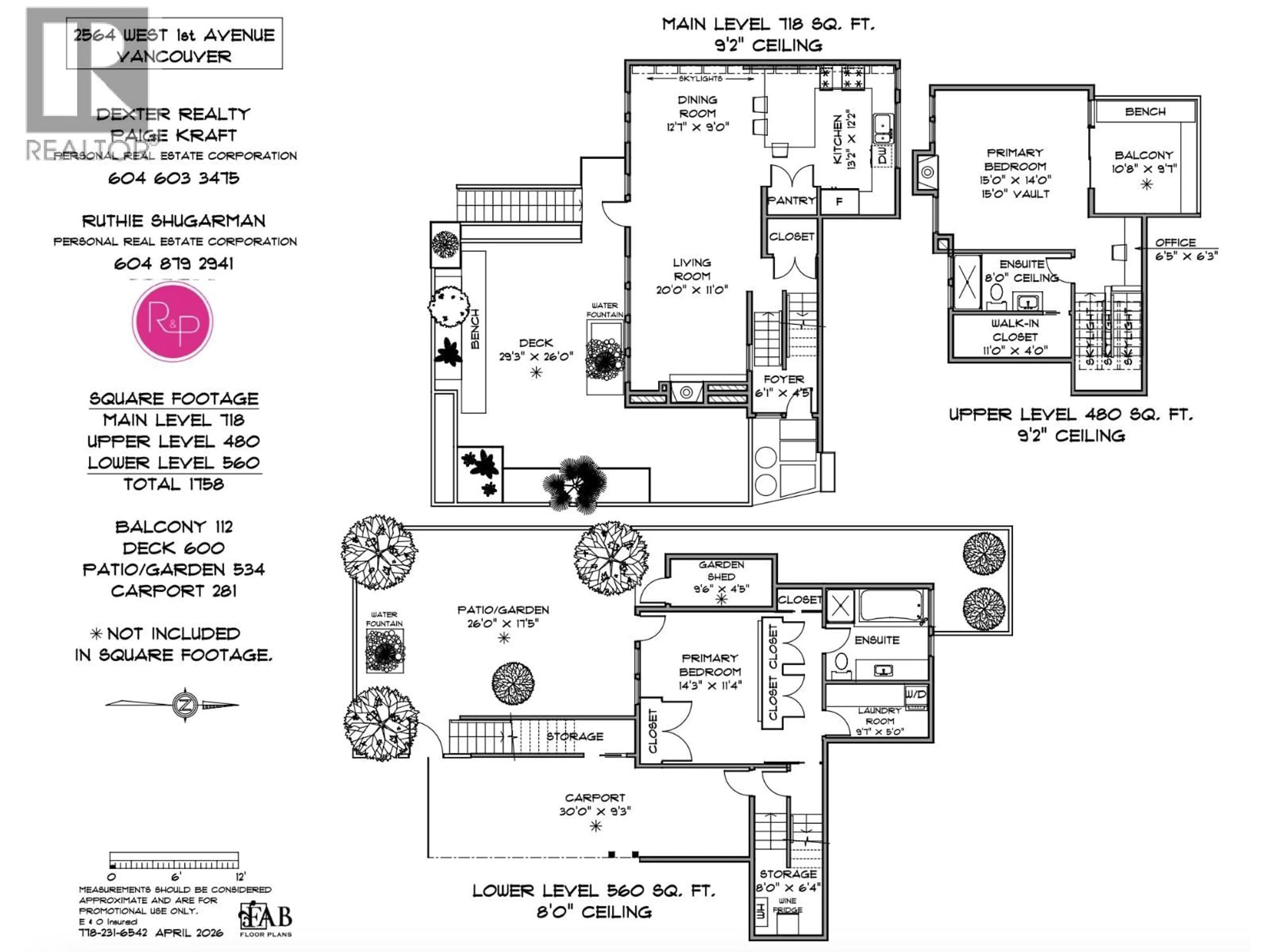 Floor plan for 2564 1ST AVENUE, Vancouver British Columbia V6K1G7