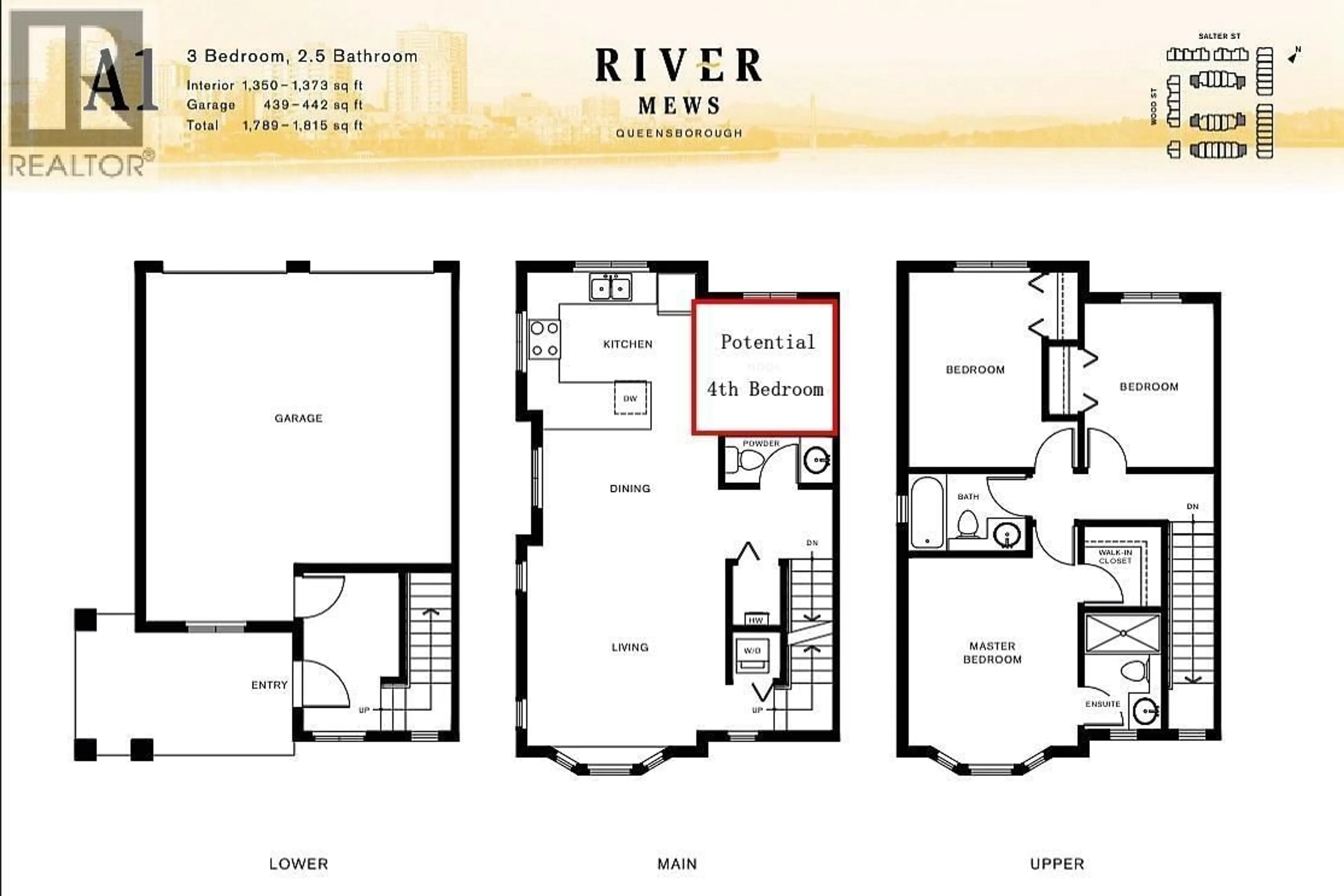 Floor plan for 12 - 189 WOOD STREET, New Westminster British Columbia V3M0L7