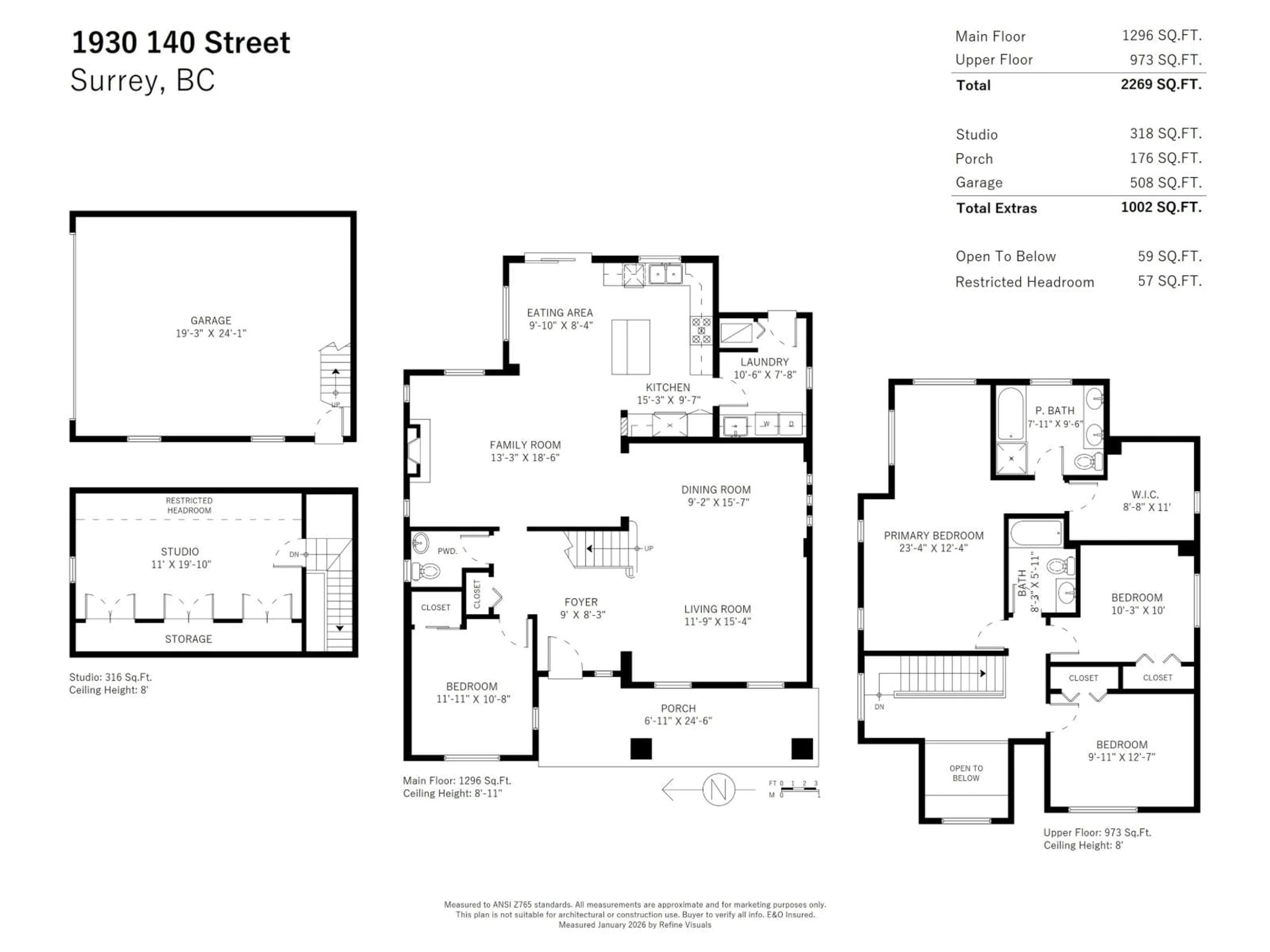Floor plan for 1930 140 STREET, Surrey British Columbia V4A4H3