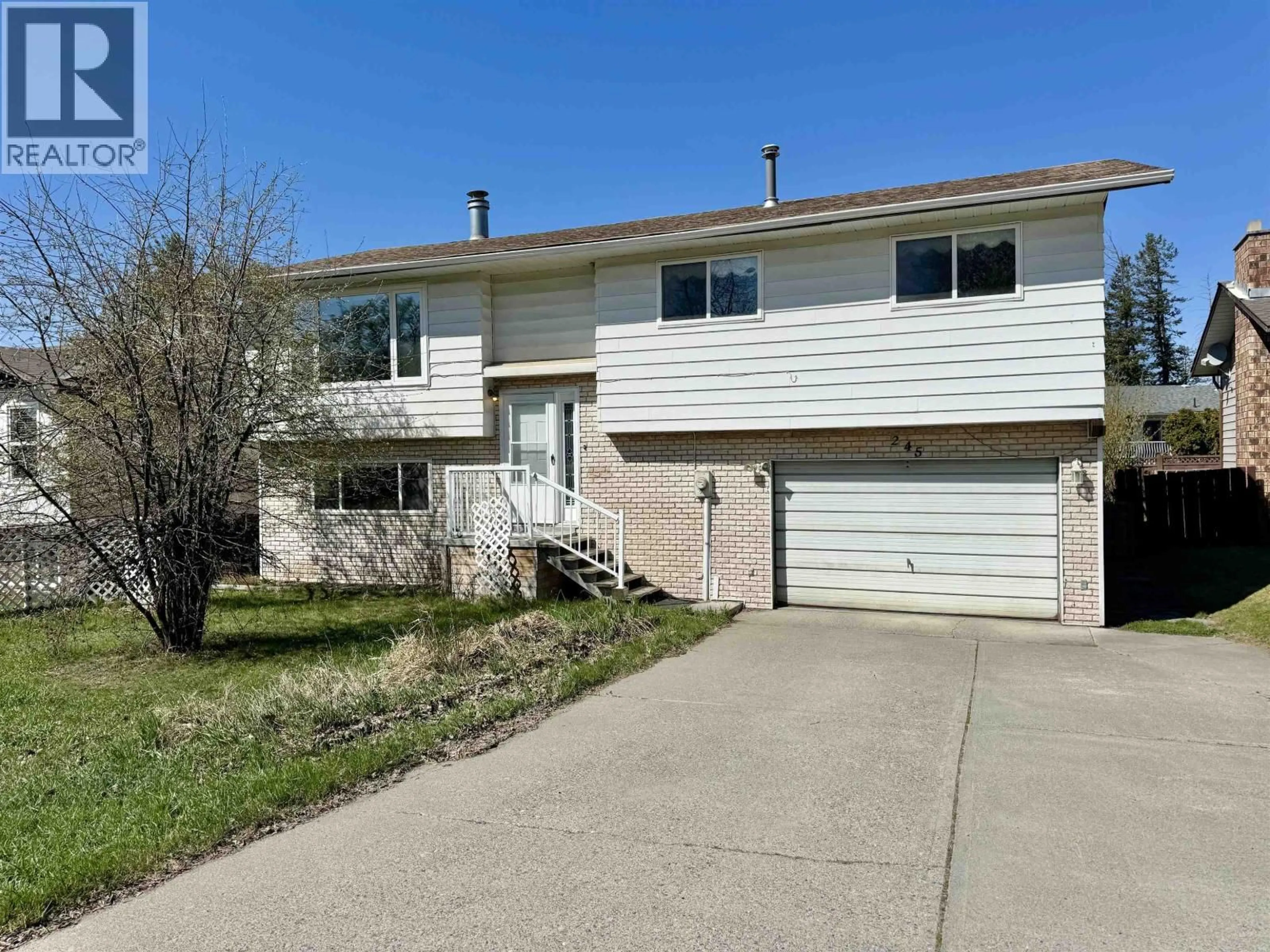 Home with vinyl exterior material, street for 245 LITZENBURG CRESCENT, Williams Lake British Columbia V2G4G7