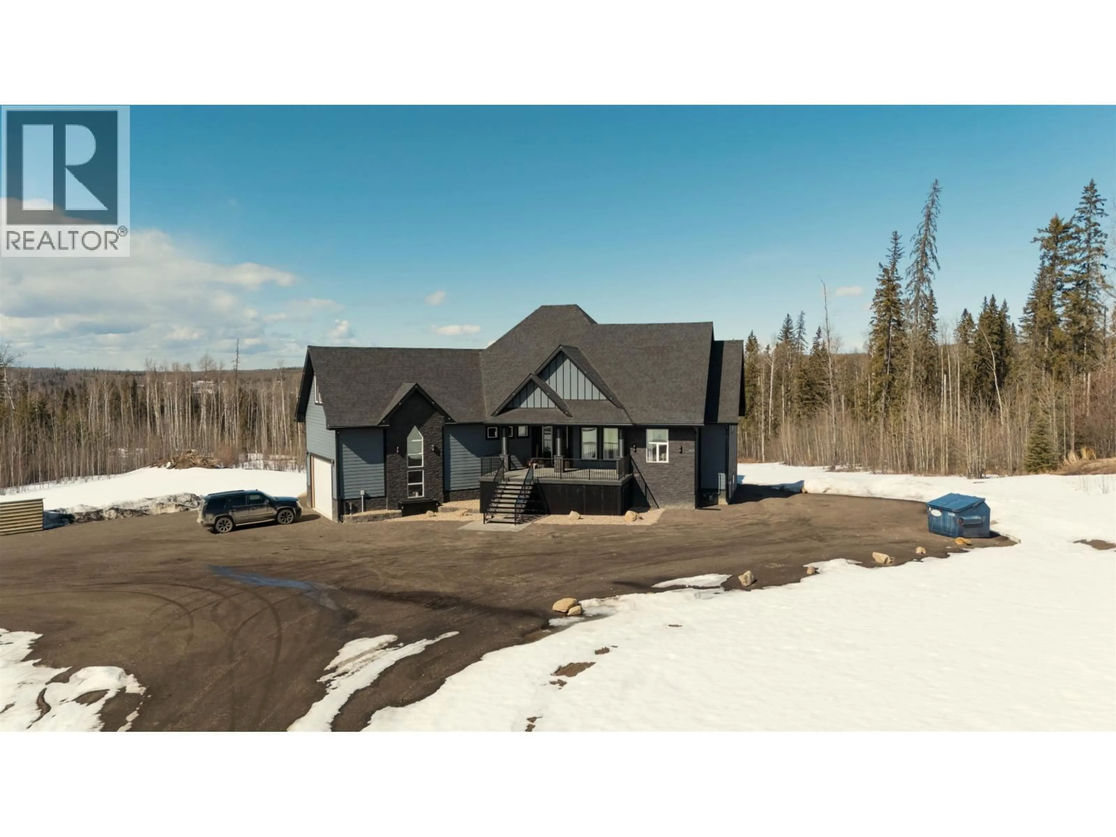 A pic from outside/outdoor area/front of a property/back of a property/a pic from drone, building for 14586 RED CREEK ROAD, Fort St. John British Columbia V1J8L8