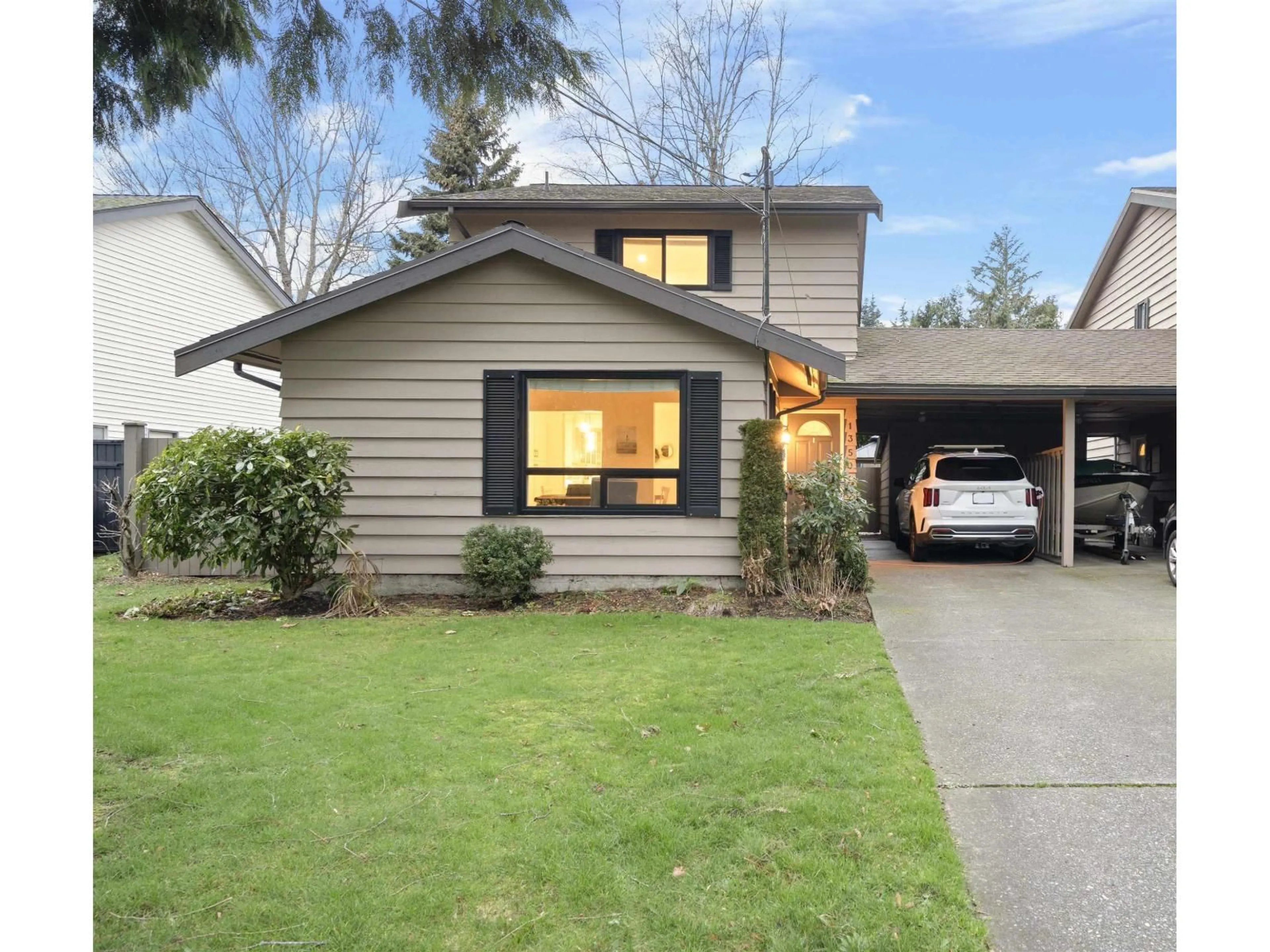 Home with vinyl exterior material, street for 13507 15 AVENUE, Surrey British Columbia V4A5H4