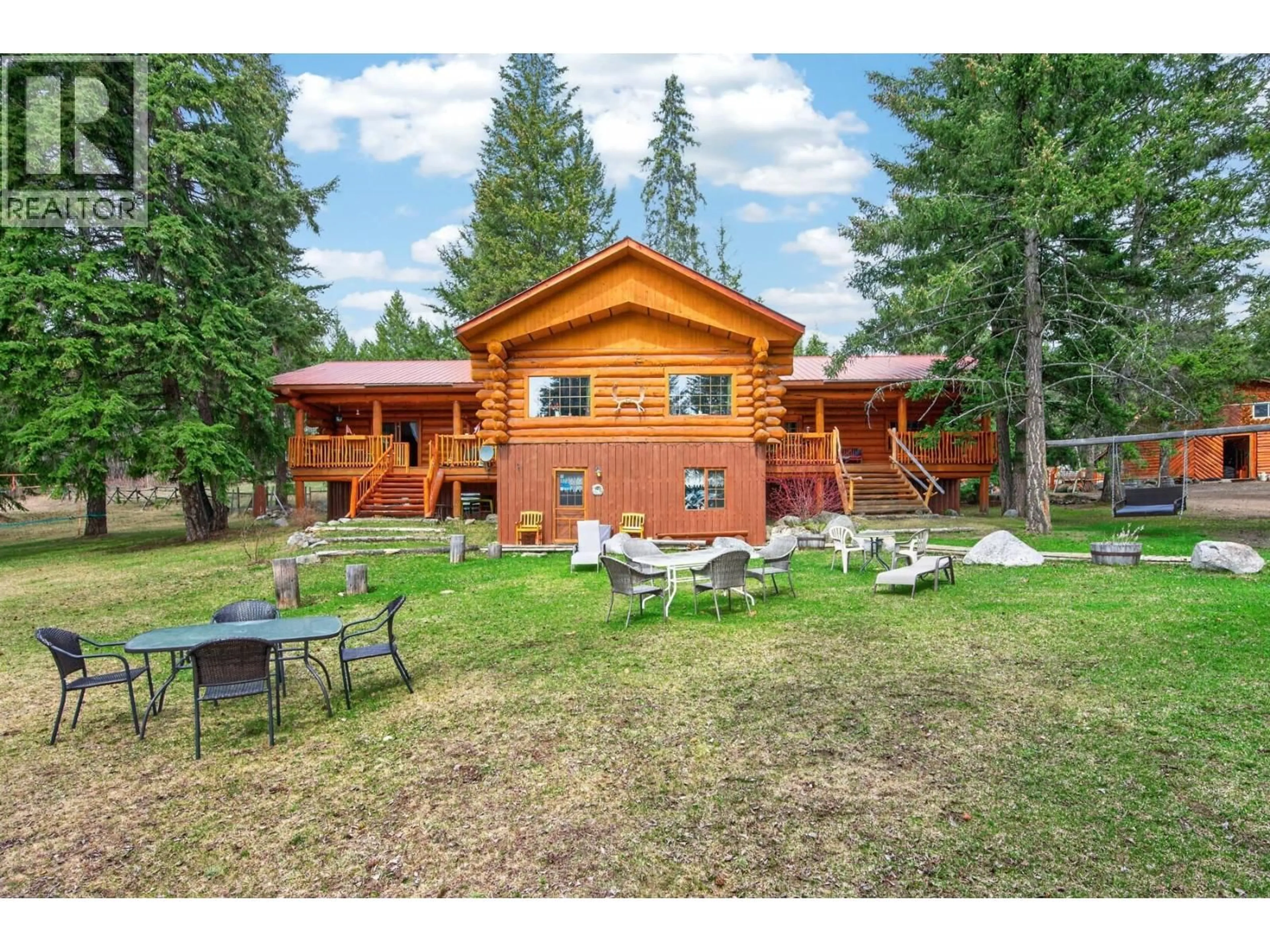A pic from outside/outdoor area/front of a property/back of a property/a pic from drone, mountain view for 7471 CARIBOO CHALET ROAD, Lone Butte British Columbia V0K1X3