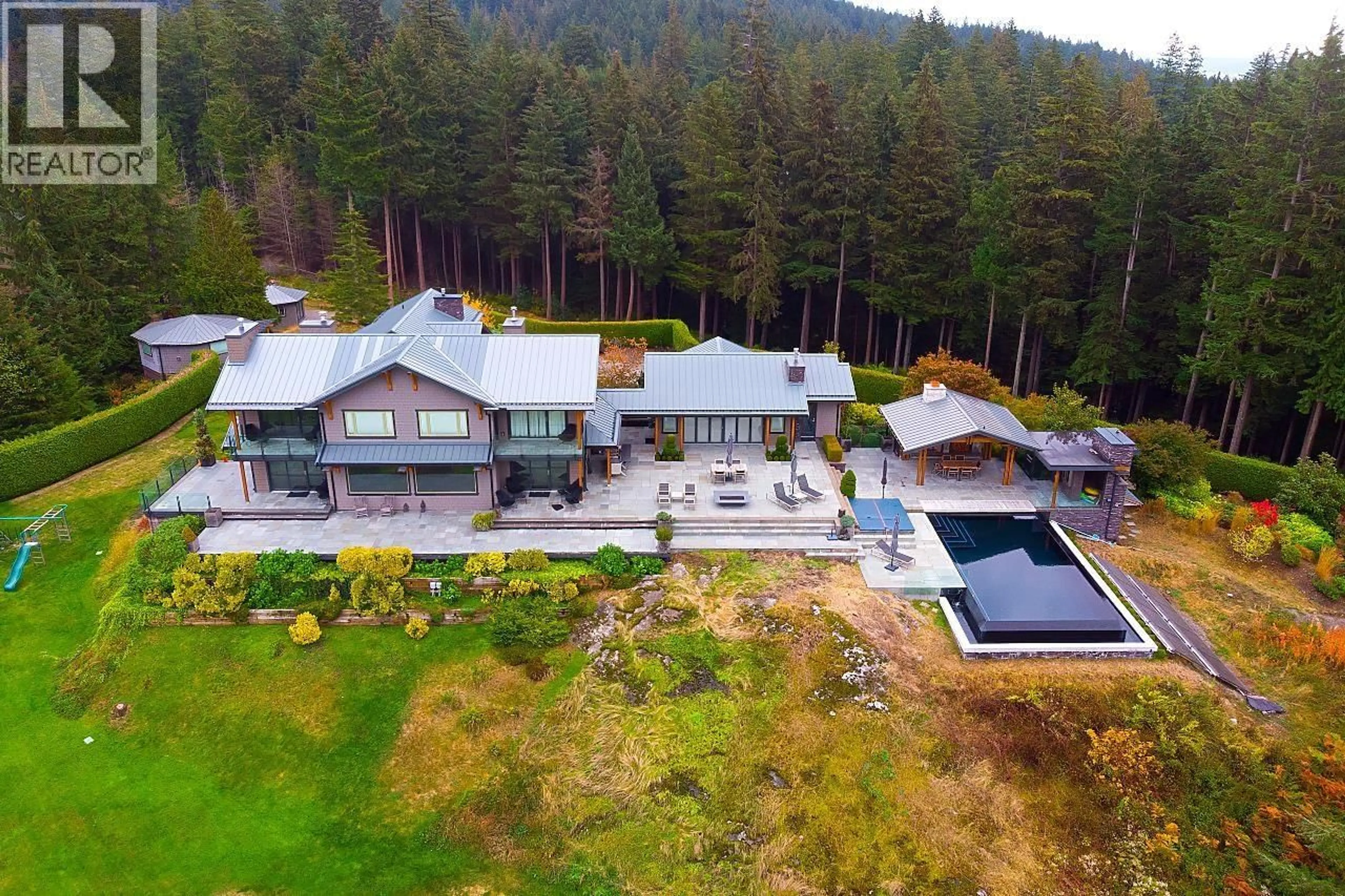 A pic from outside/outdoor area/front of a property/back of a property/a pic from drone, mountain view for 431 JOSEPHINE DRIVE, Bowen Island British Columbia V0N1G2