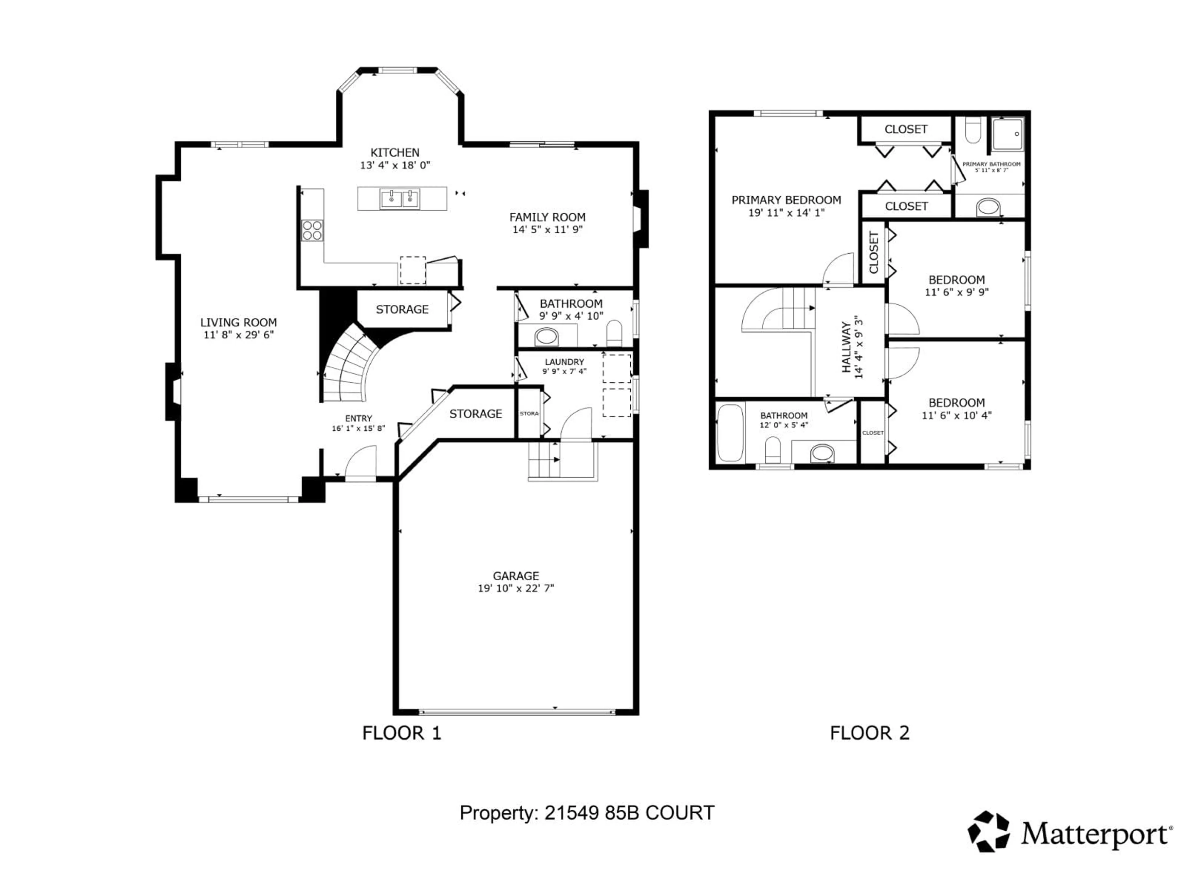 Floor plan for 21549 85B COURT, Langley British Columbia V1M2G4