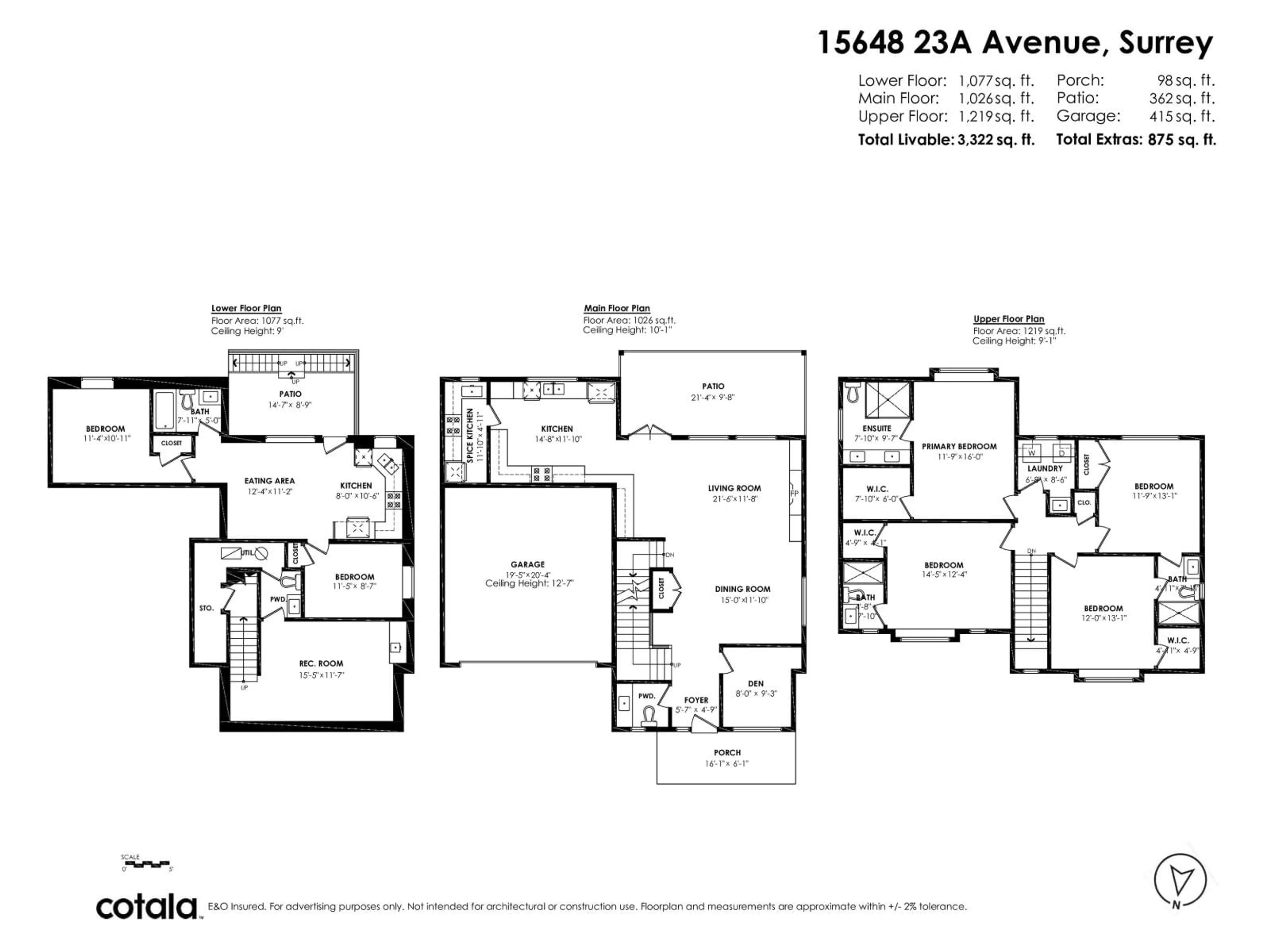 Floor plan for 15648 23A AVENUE, Surrey British Columbia V0V0V0
