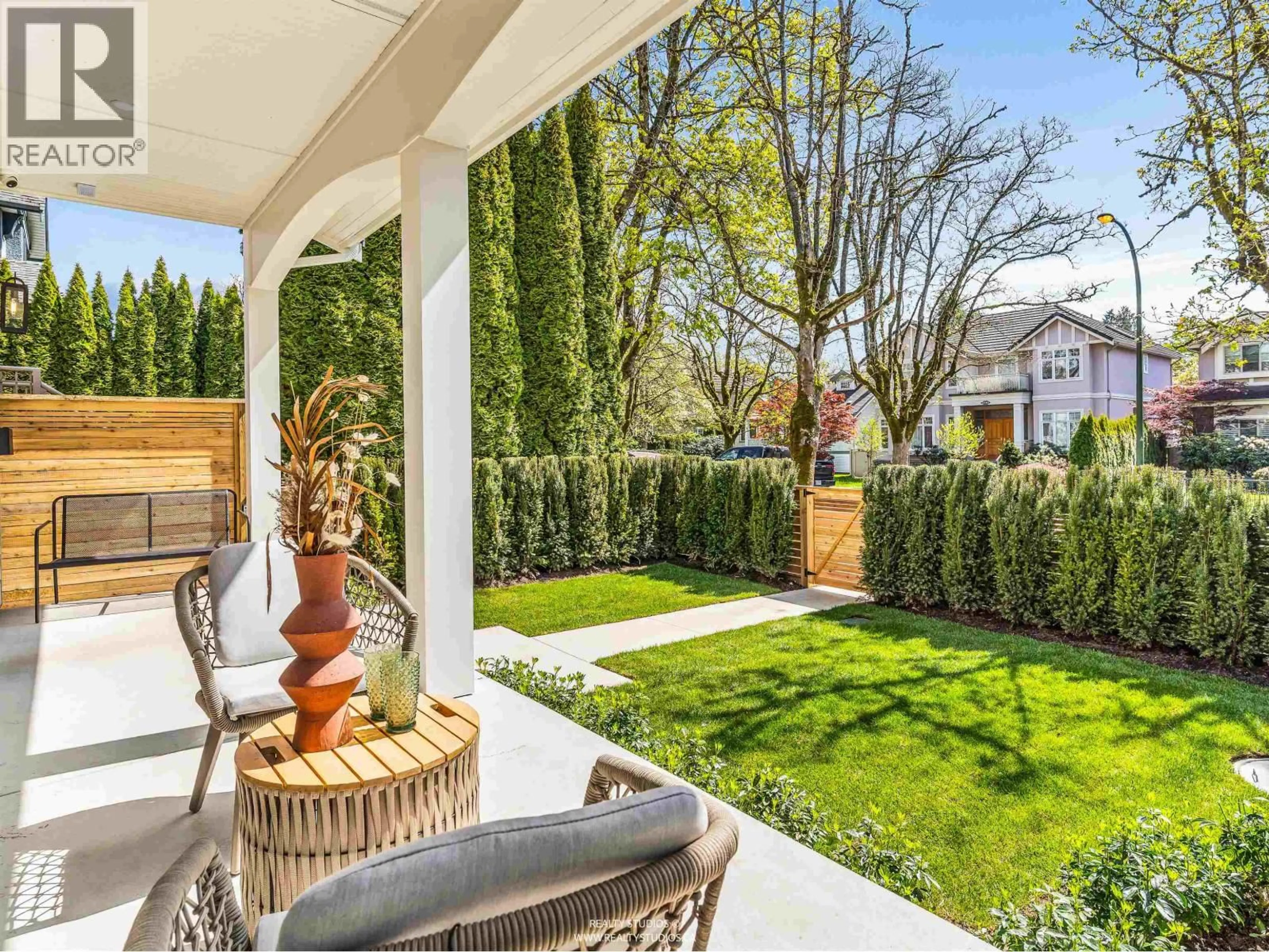 Patio, street for 1 - 2043 45TH AVENUE, Vancouver British Columbia V6M2H8