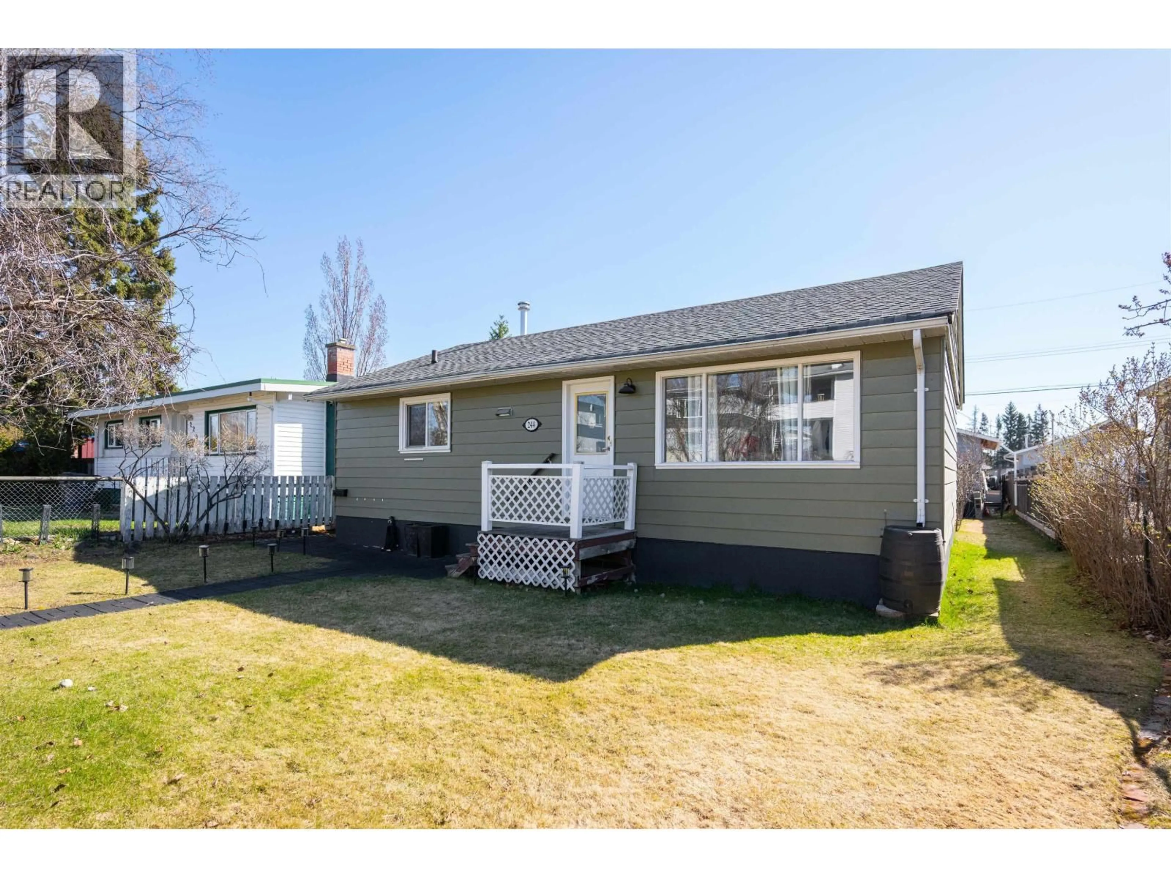 Home with vinyl exterior material, street for 244 GILLETT STREET, Prince George British Columbia V2M2T4