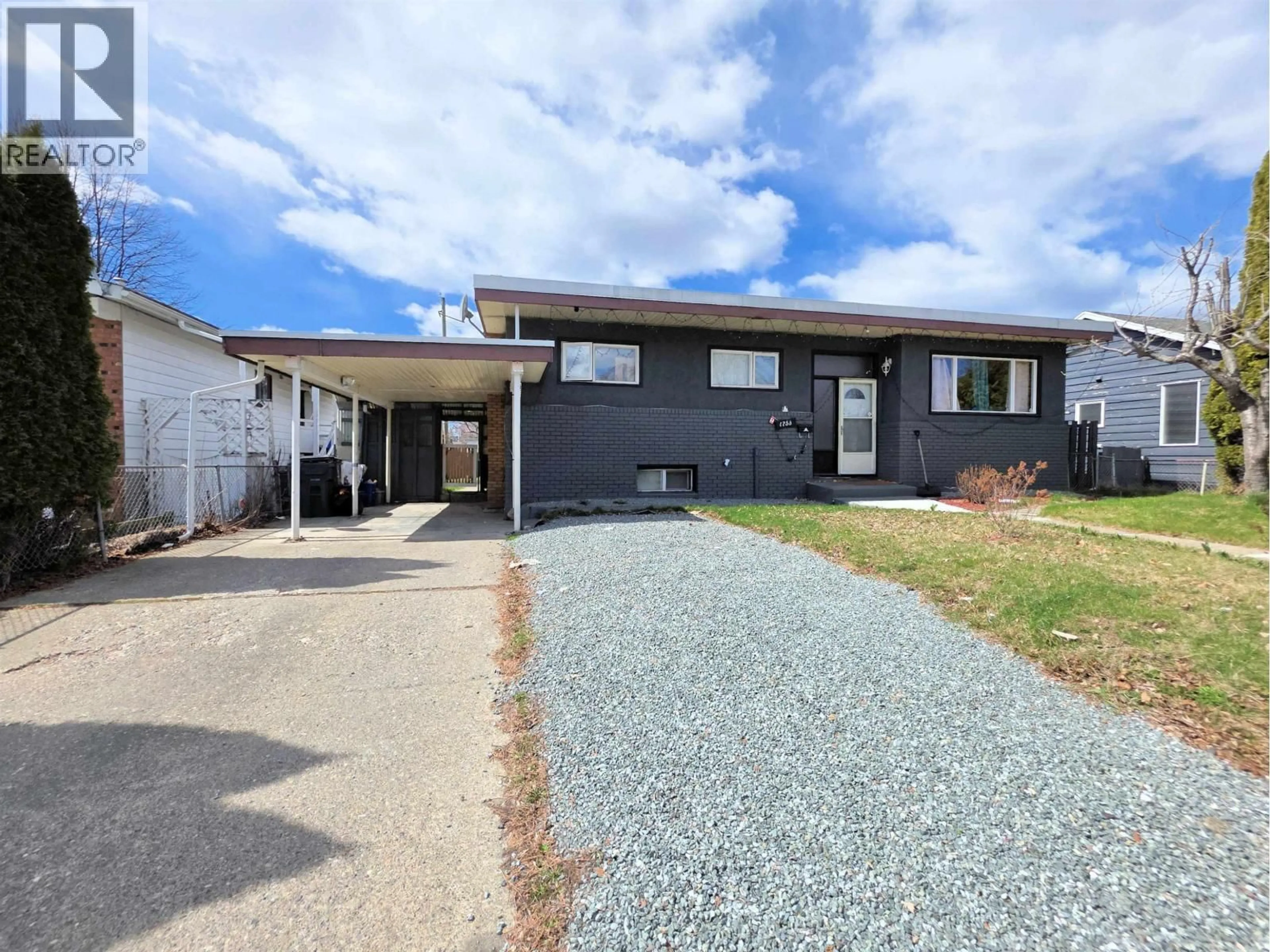 Home with vinyl exterior material, street for 1753 KENWOOD STREET, Prince George British Columbia V2L1S4