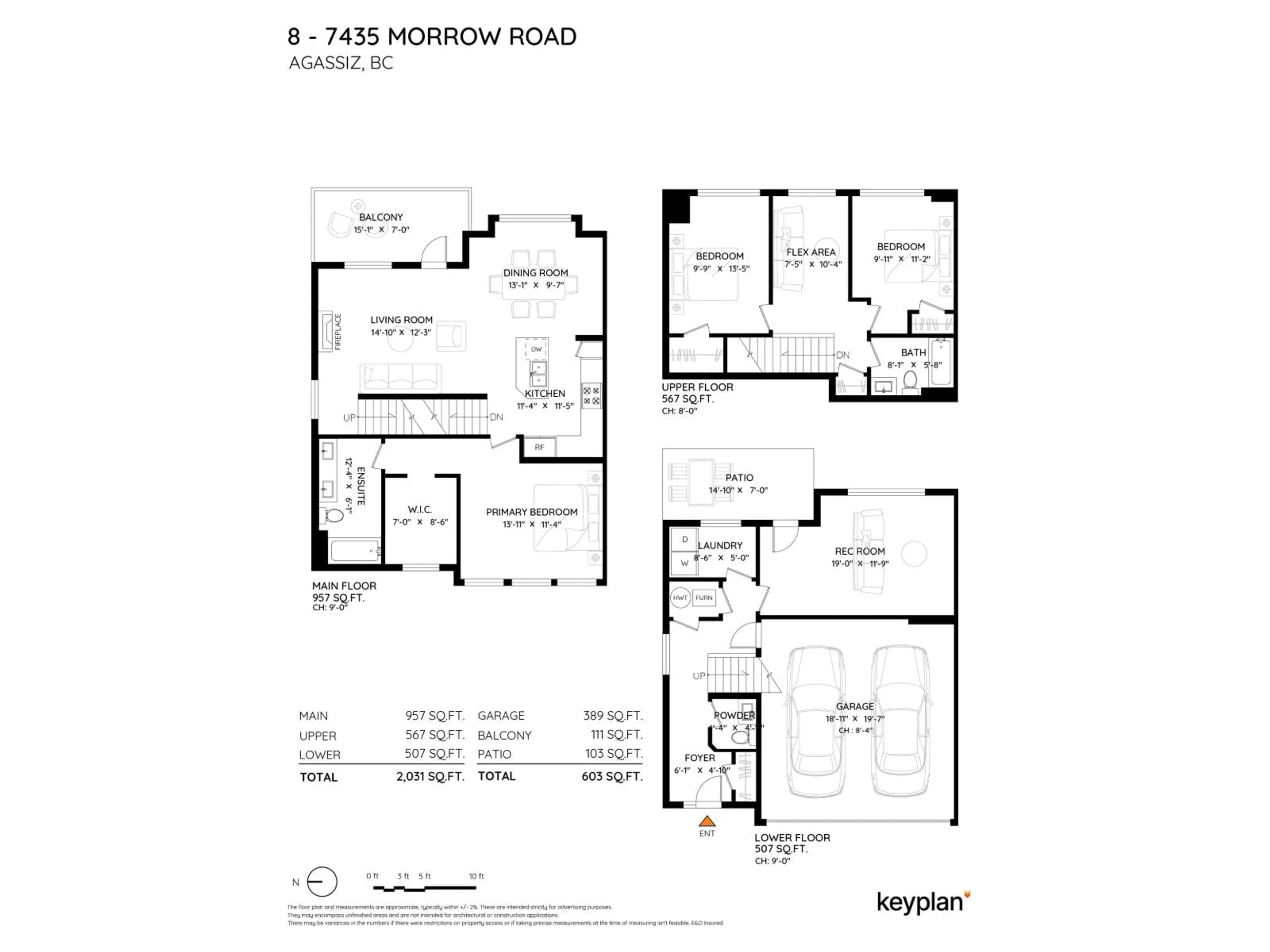 Floor plan for 8 - 7435 MORROW ROAD, Agassiz British Columbia V0M1A2