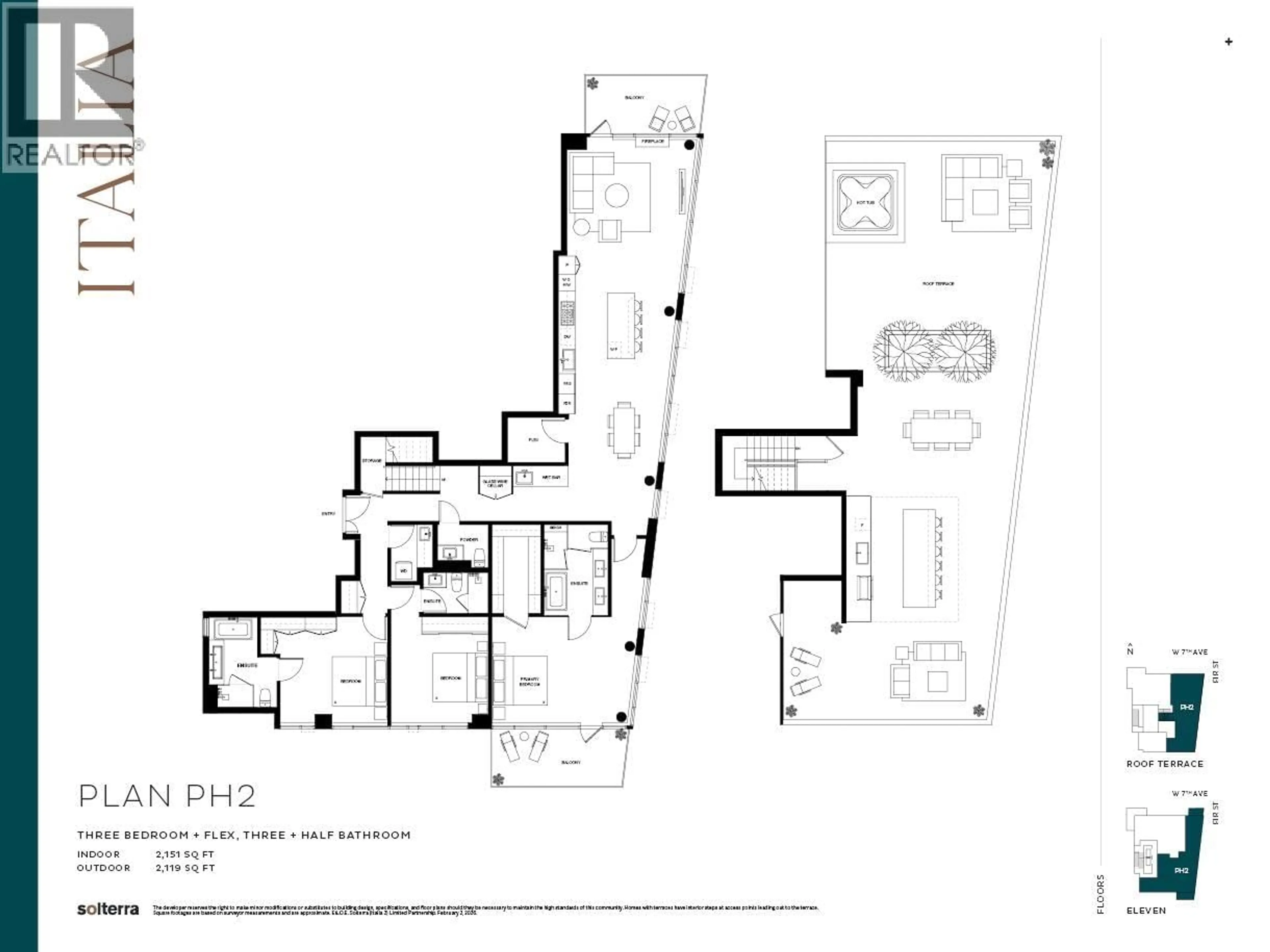 Floor plan for 1102 - 2323 STREET STREET, Vancouver British Columbia V6J1S5