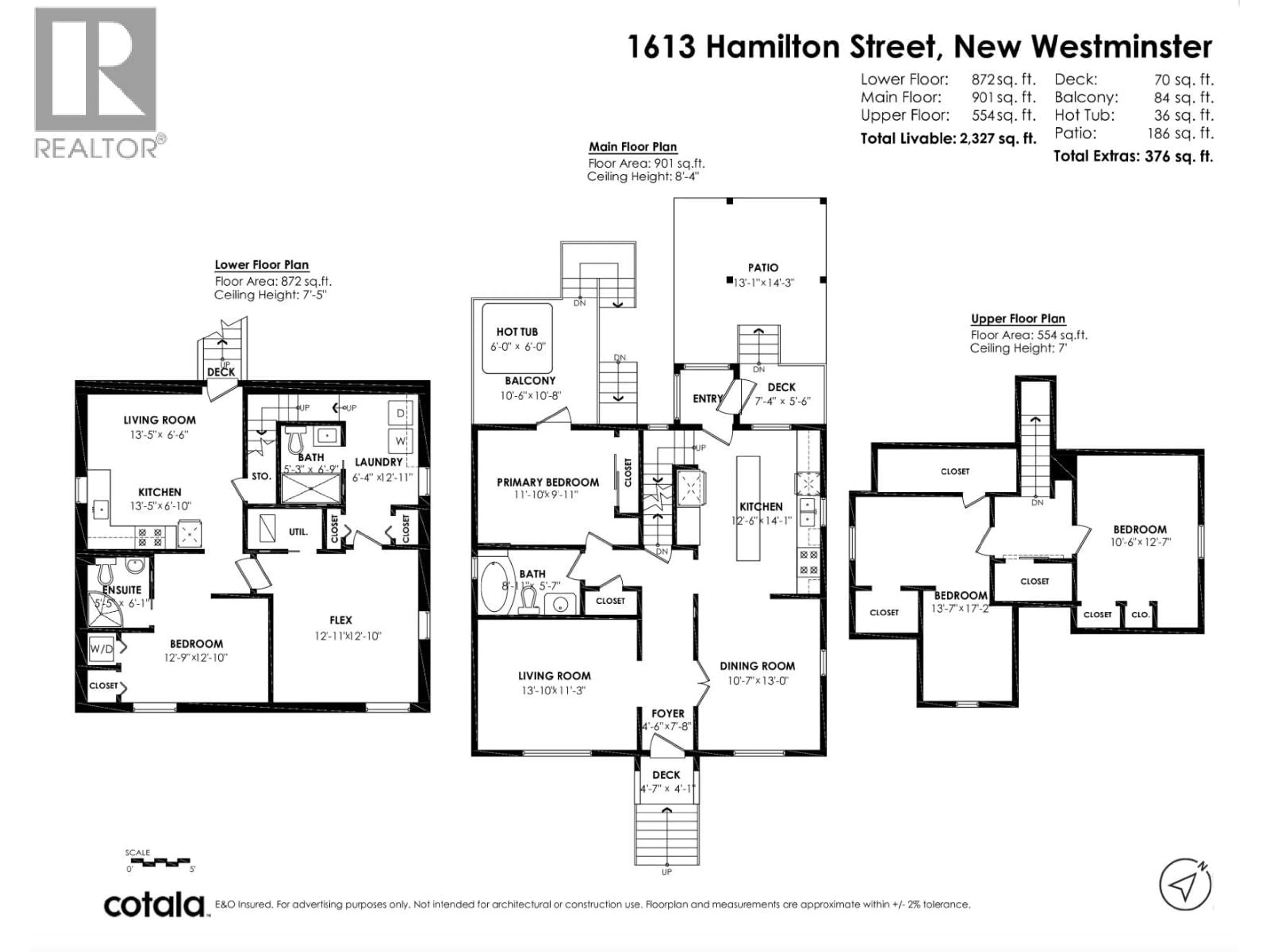 Floor plan for 1613 HAMILTON STREET, New Westminster British Columbia V3M2N7