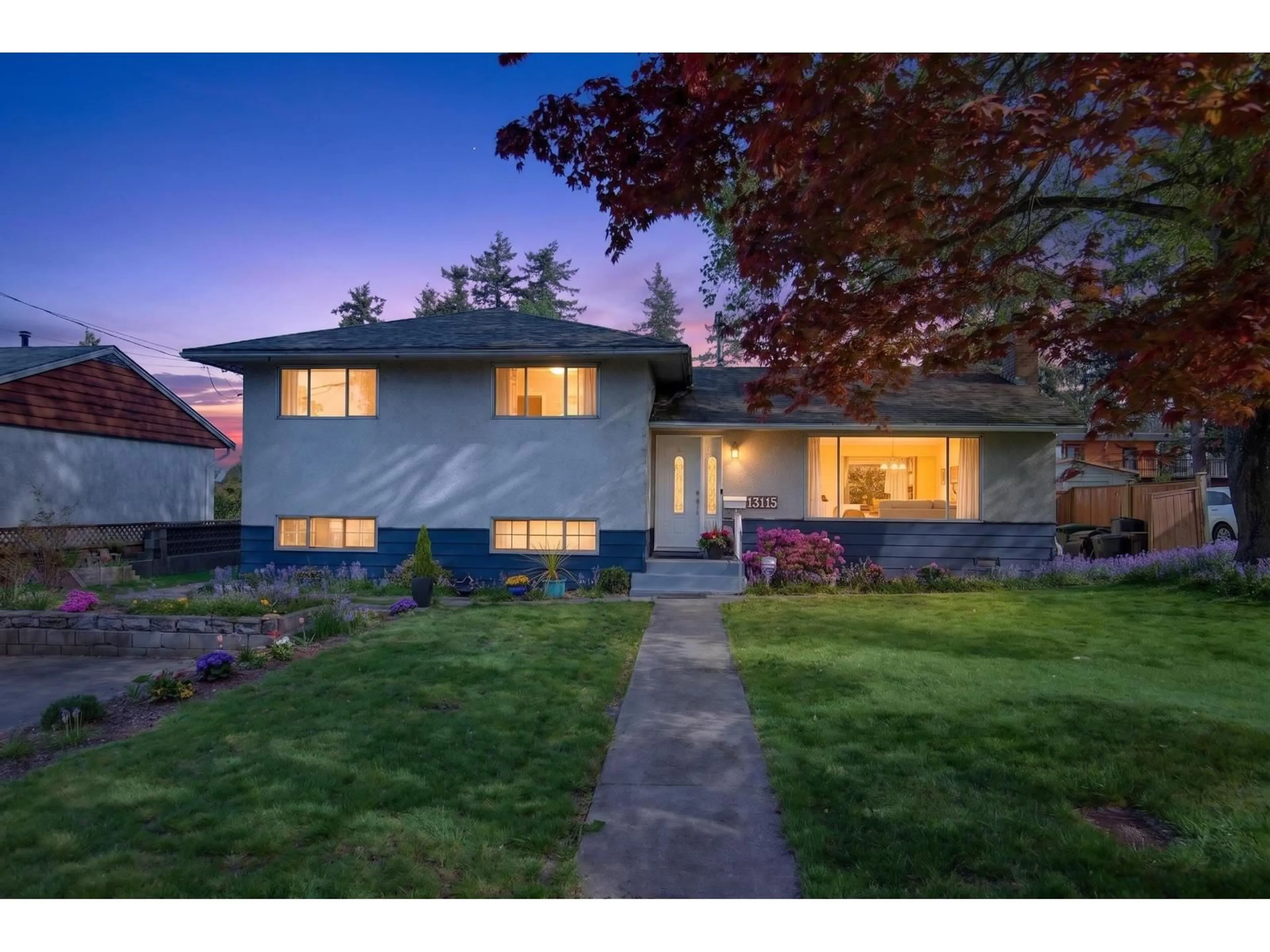 Home with vinyl exterior material, street for 13115 100A AVENUE, Surrey British Columbia V3T1K1