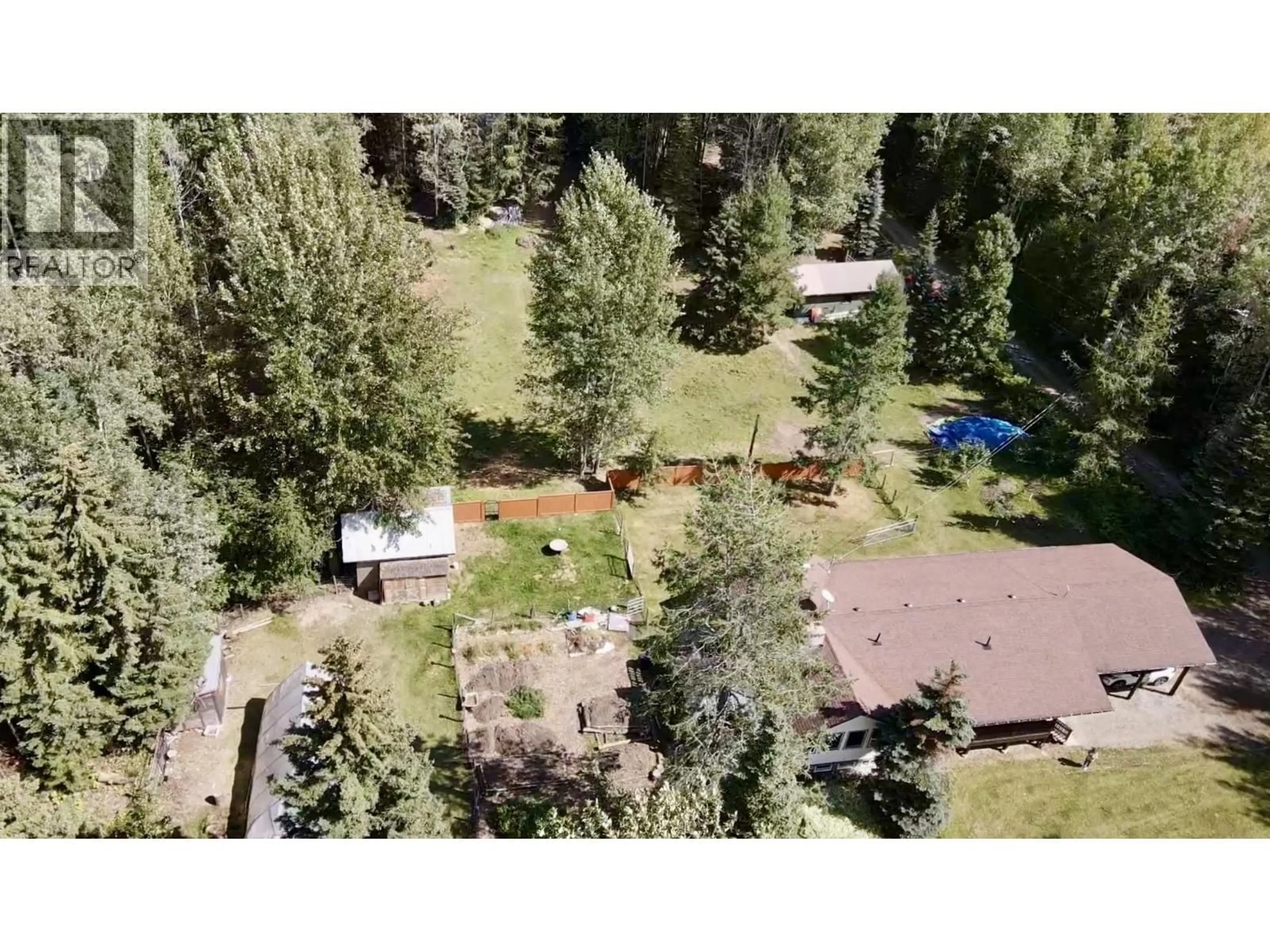 A pic from outside/outdoor area/front of a property/back of a property/a pic from drone, forest/trees view for 17985 WOODS ROAD, Prince George British Columbia V2K5K7