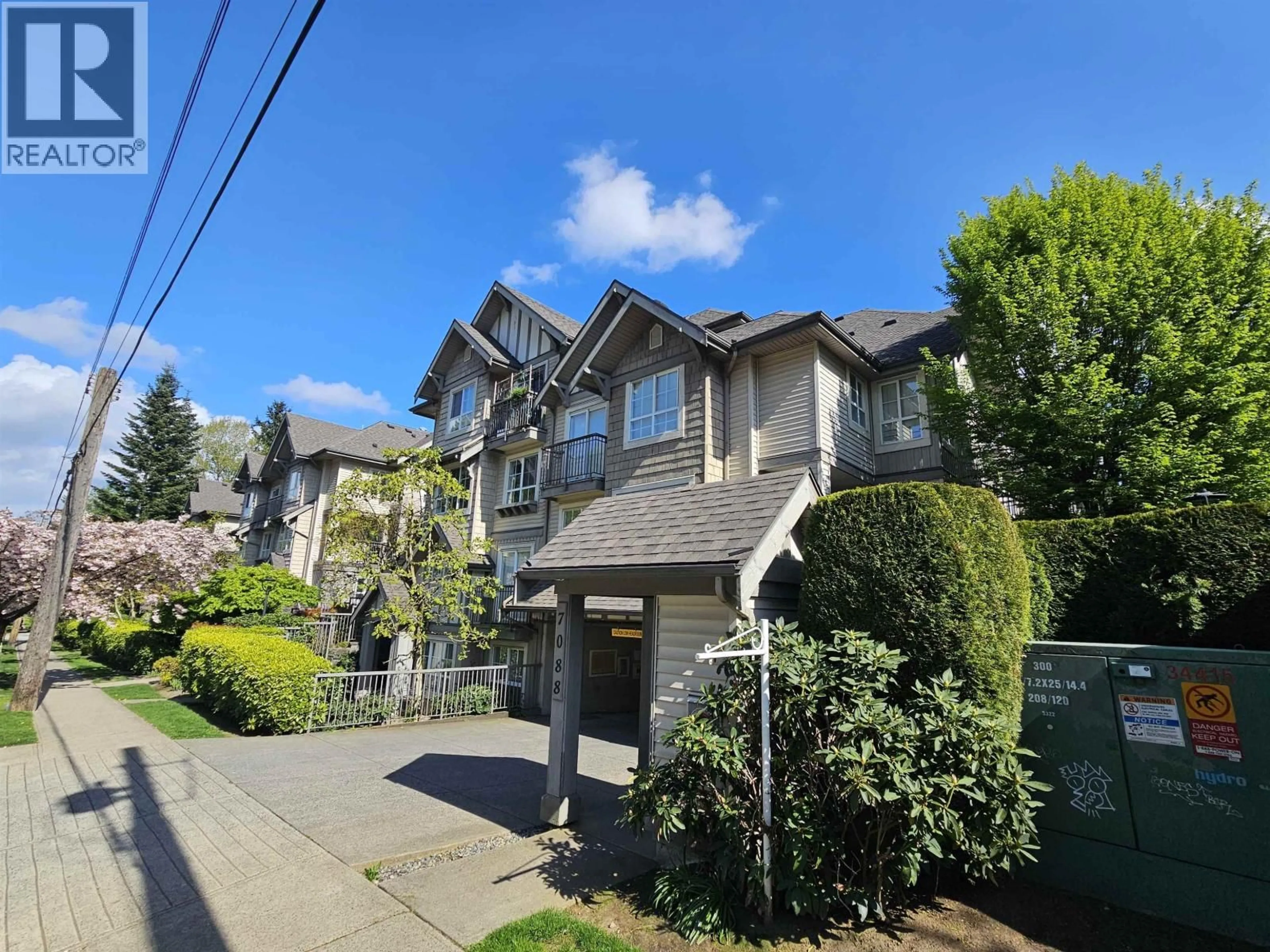 A pic from outside/outdoor area/front of a property/back of a property/a pic from drone, street for 37 - 7088 17TH AVENUE, Burnaby British Columbia V3N1K5
