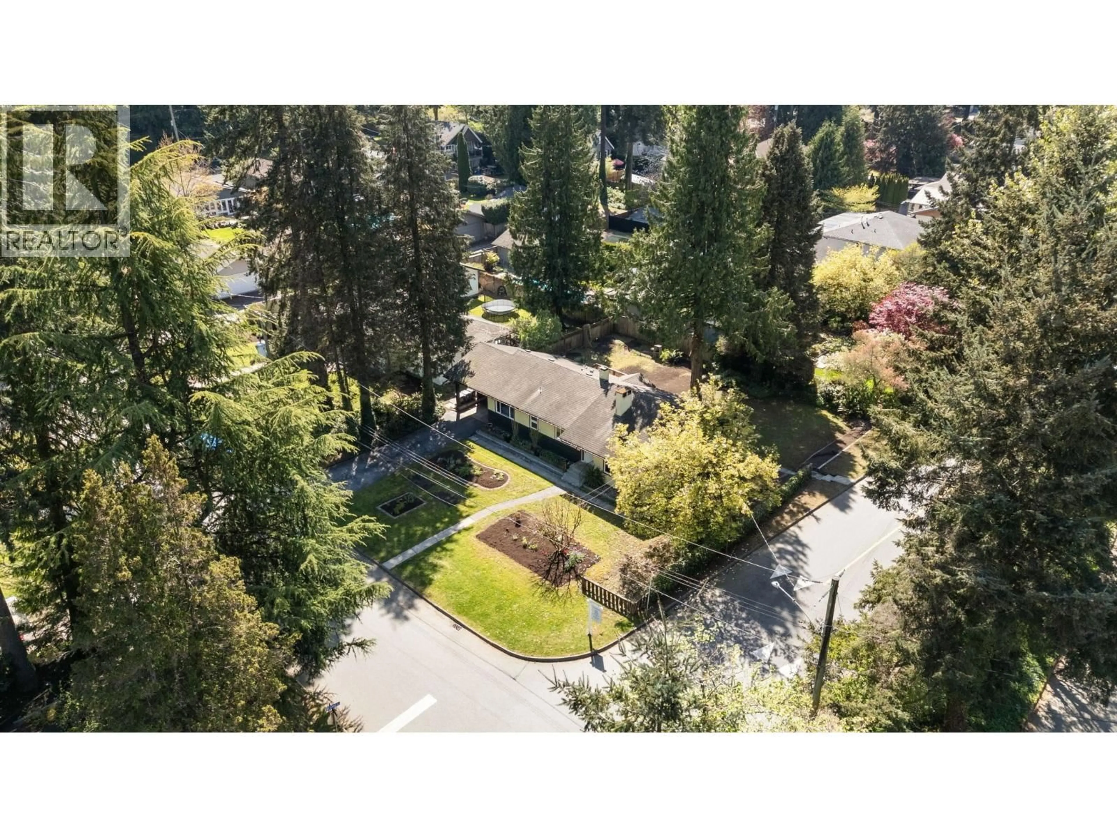 A pic from outside/outdoor area/front of a property/back of a property/a pic from drone, forest/trees view for 2195 CORTELL STREET, North Vancouver British Columbia V7P2A8
