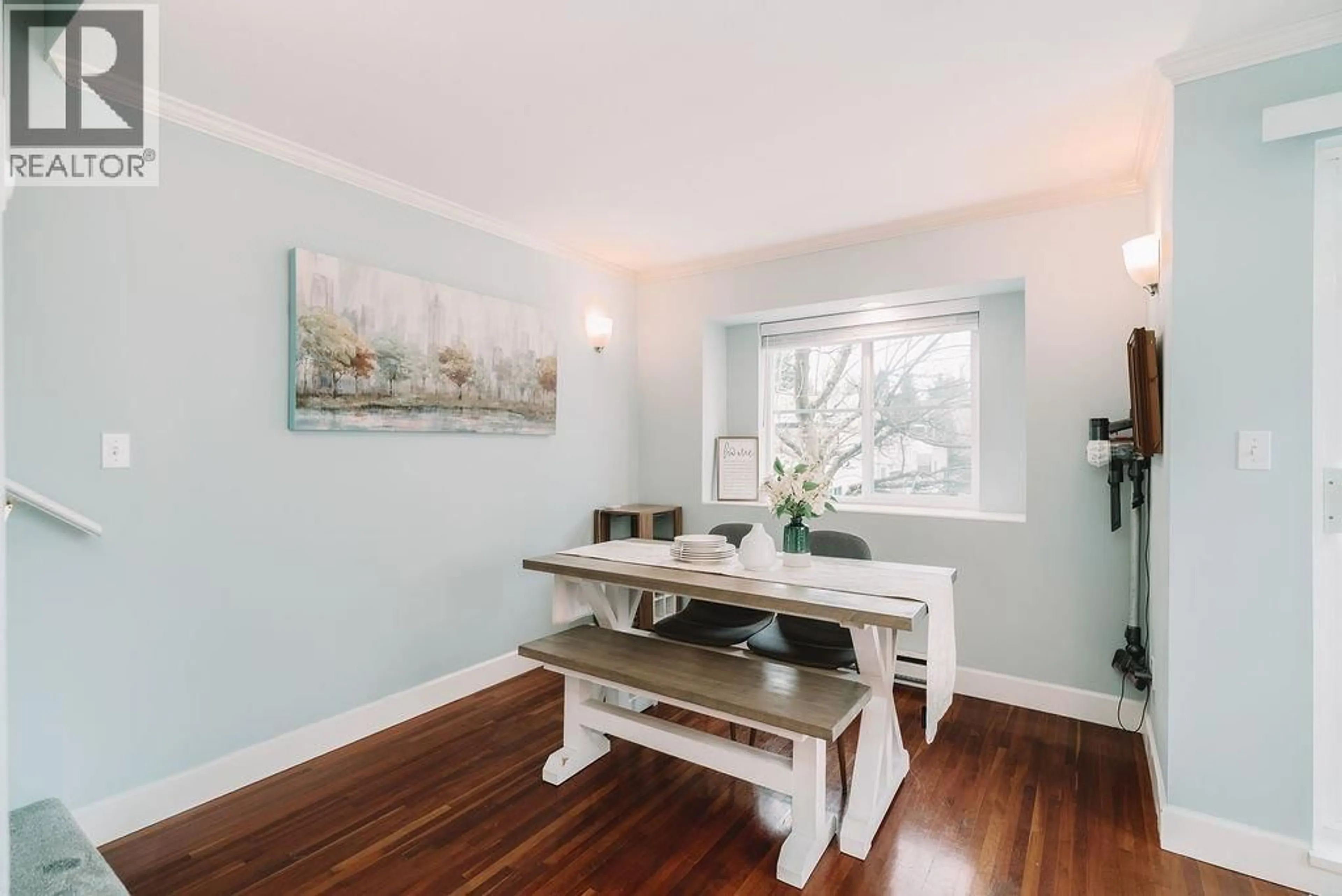 Dining room, wood/laminate floor for 1 - 12449 191 STREET, Pitt Meadows British Columbia V3Y2R4