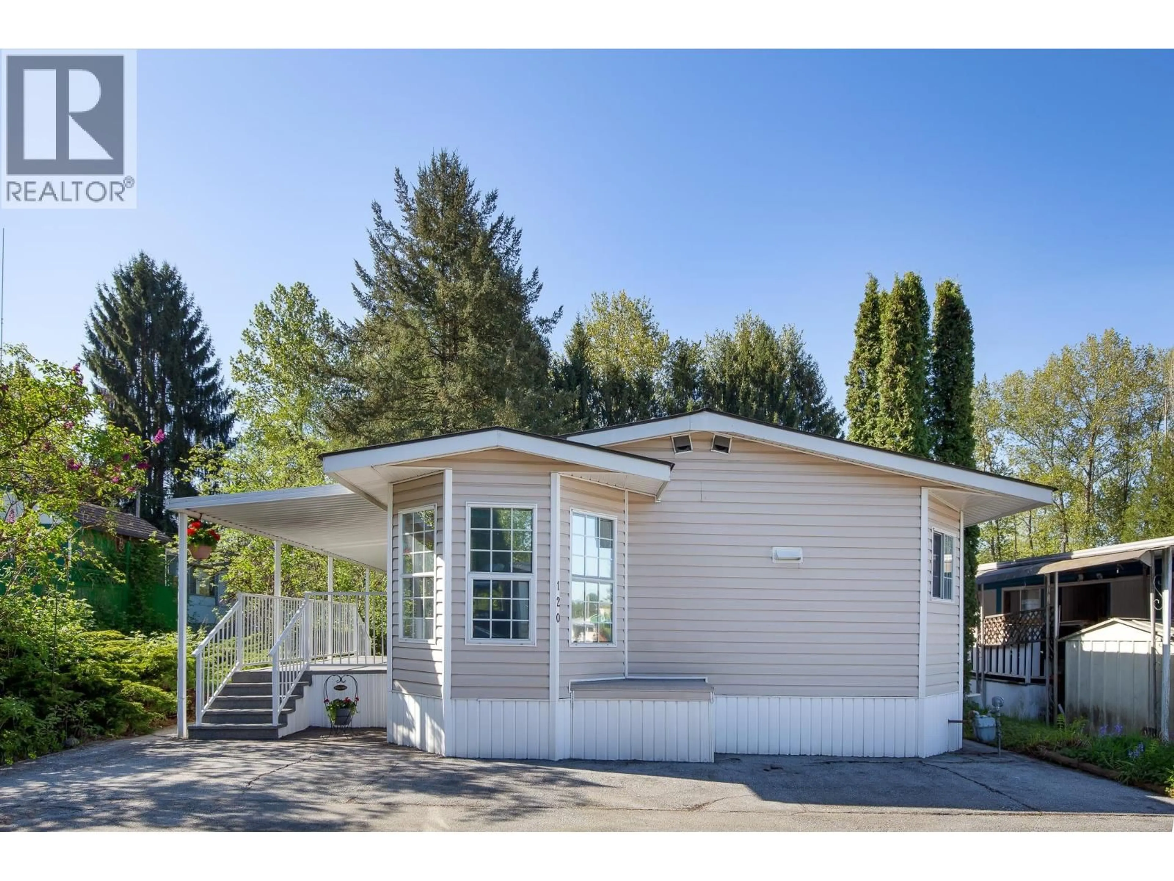 Home with vinyl exterior material, street for 120 - 201 CAYER STREET, Coquitlam British Columbia V3K5A9