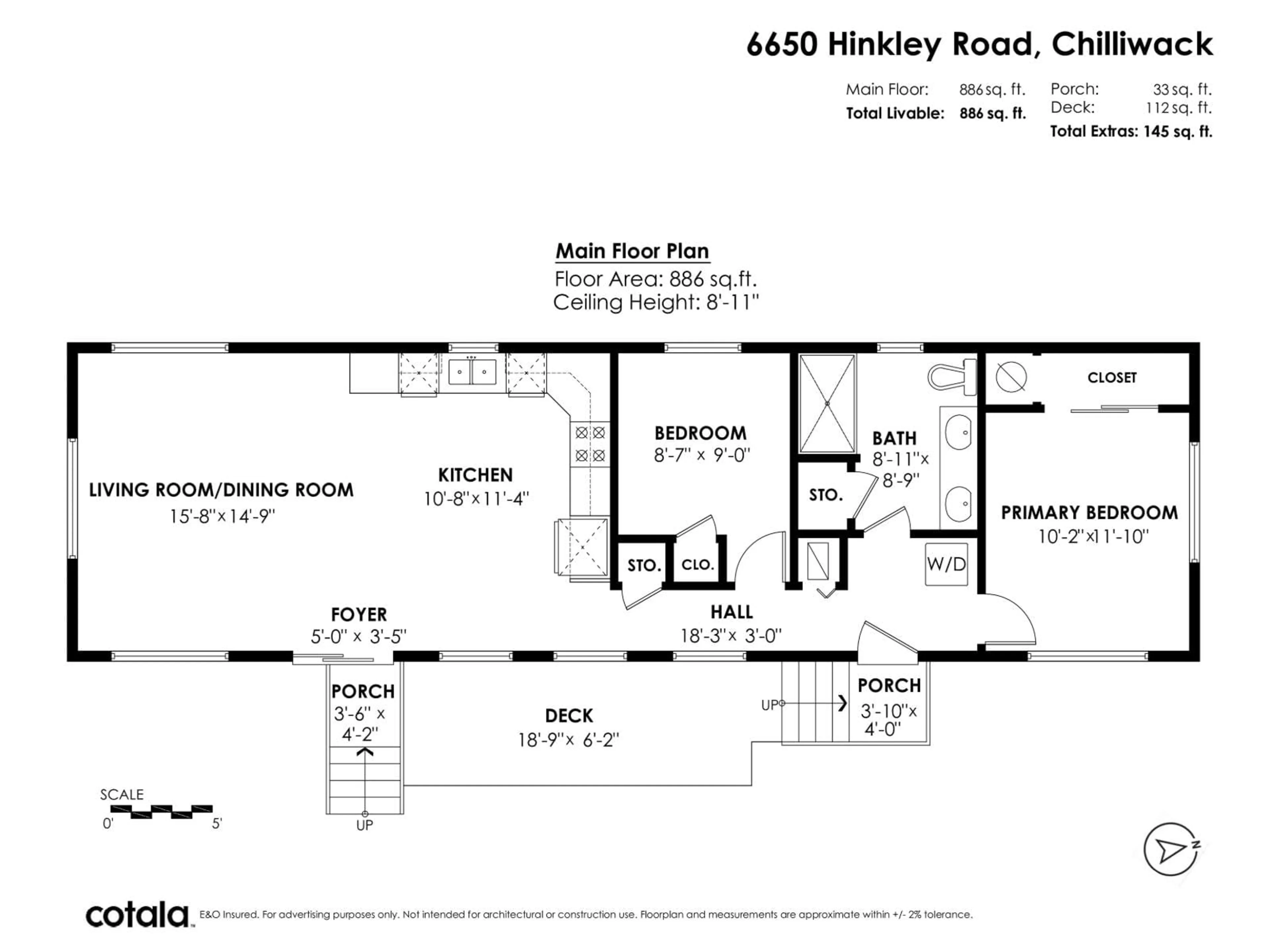 Floor plan for 6650 HINKLEY ROAD, Chilliwack British Columbia V4Z1J4