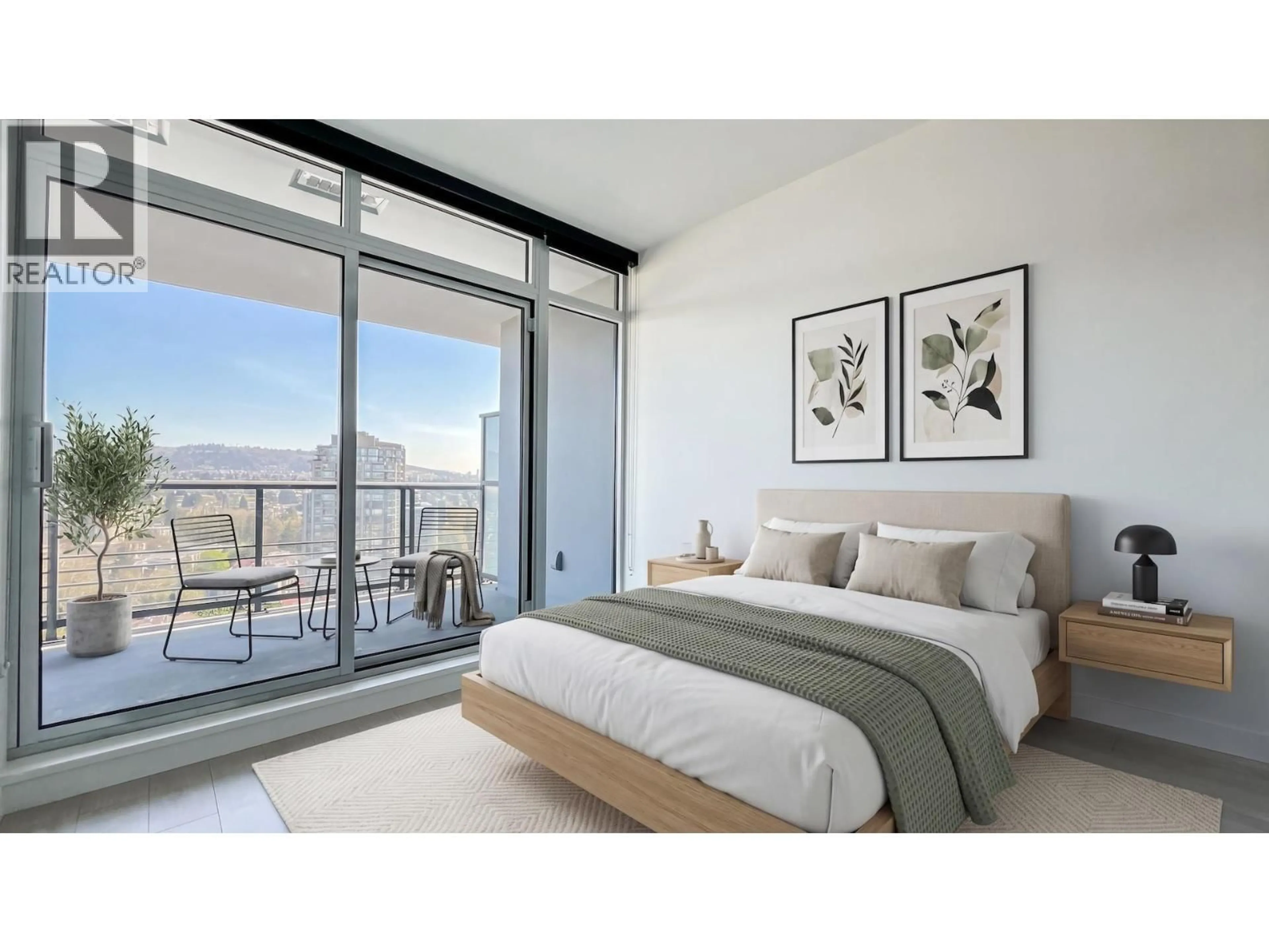 Bedroom with bed, unknown for 2408 - 4720 LOUGHEED HIGHWAY, Burnaby British Columbia V5C0M8