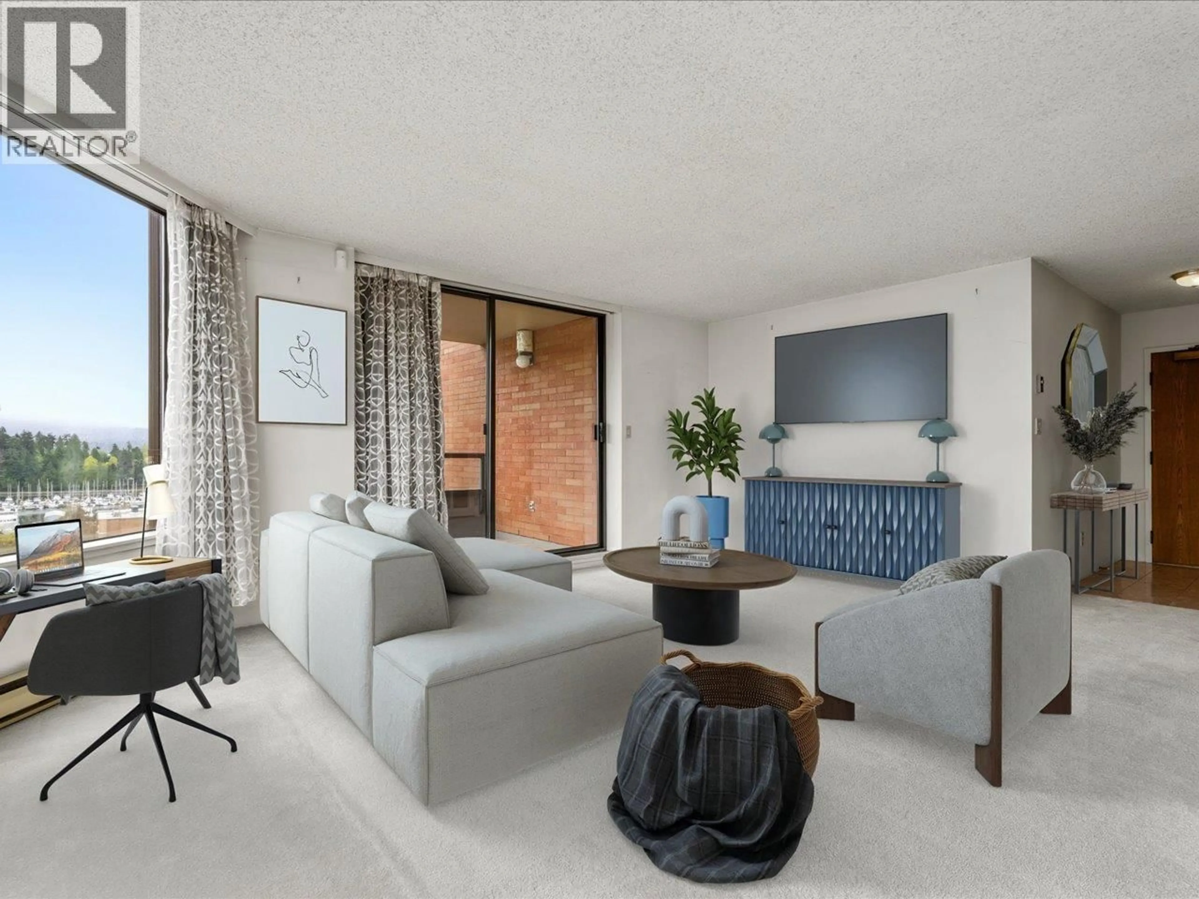 Living room with furniture, unknown for 1003 - 1860 ROBSON STREET, Vancouver British Columbia V6G3C1