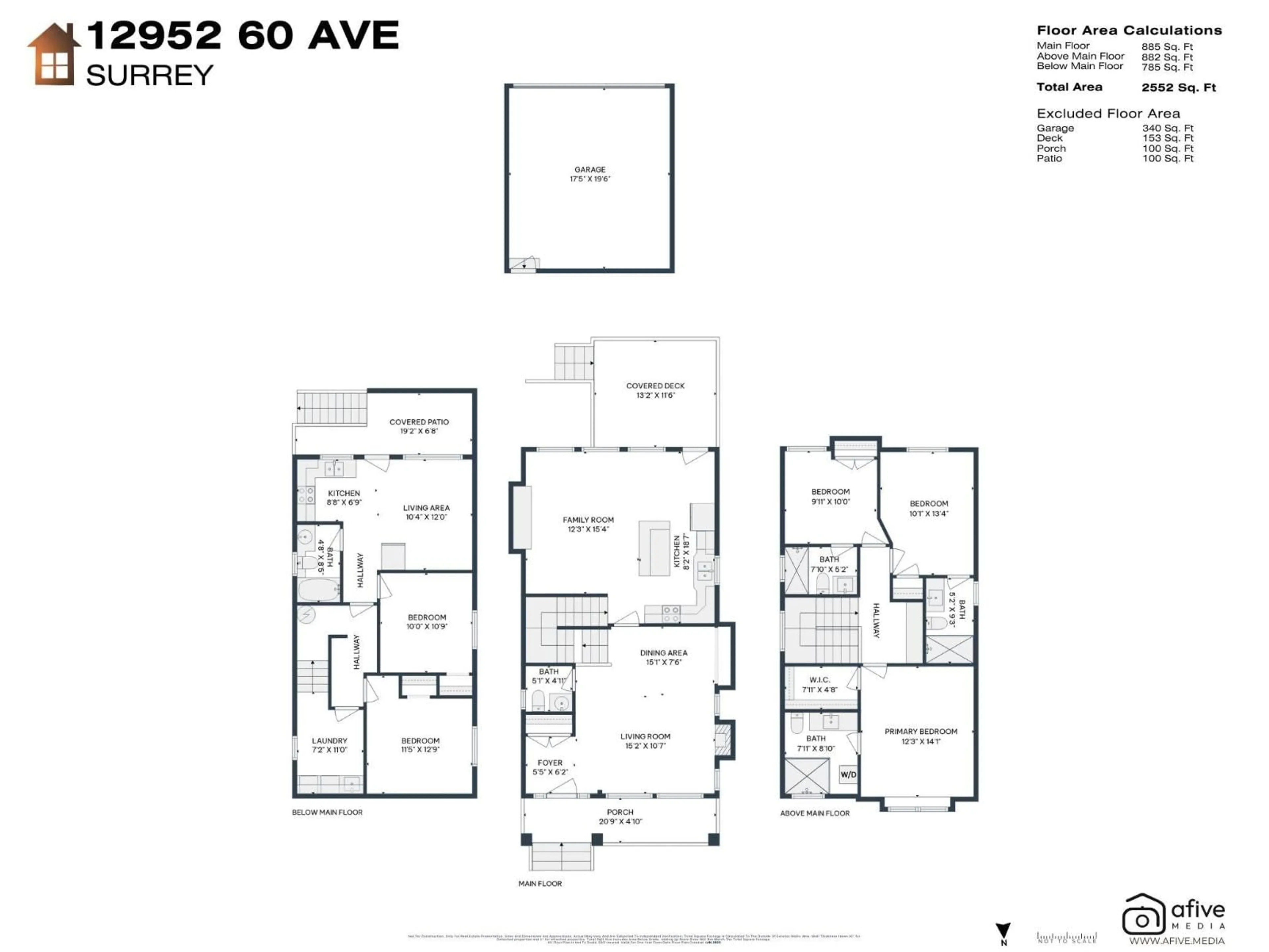 Floor plan for 12952 60 AVENUE, Surrey British Columbia V3X2L5