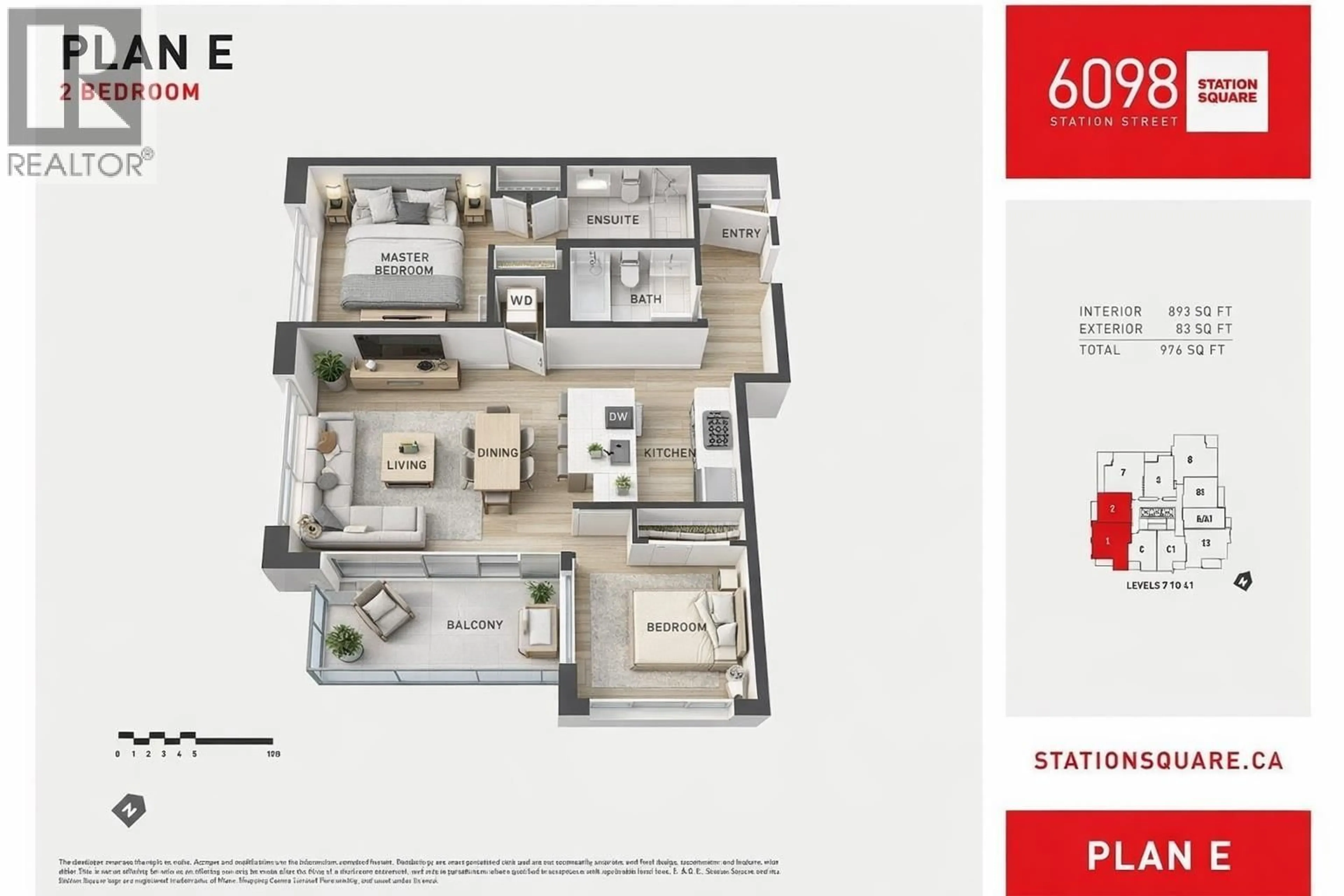 Floor plan for 502 - 6098 STATION STREET, Burnaby British Columbia V5H0H4
