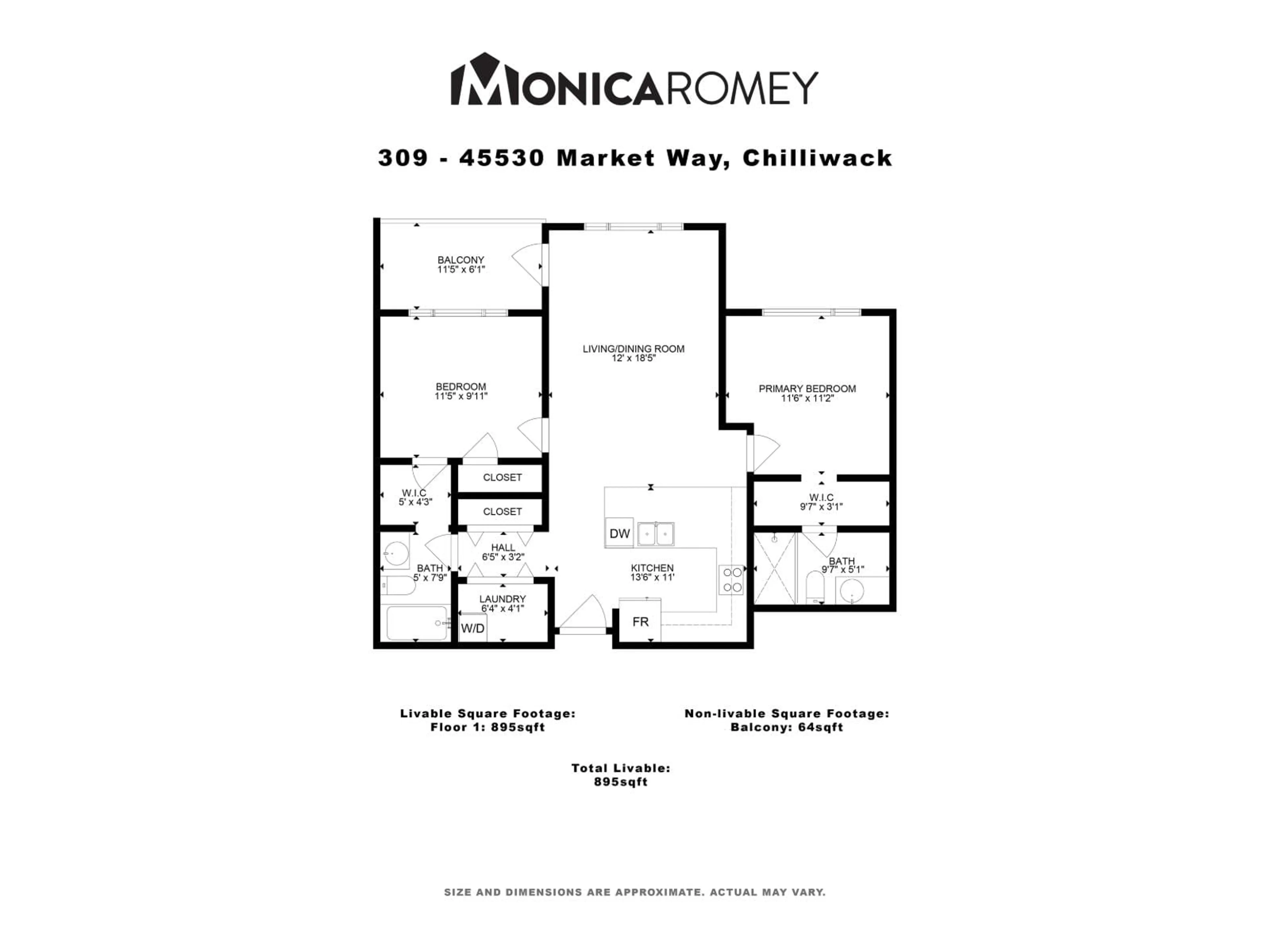 Floor plan for 309 - 45530 MARKET WAY, Chilliwack British Columbia V2R0M5