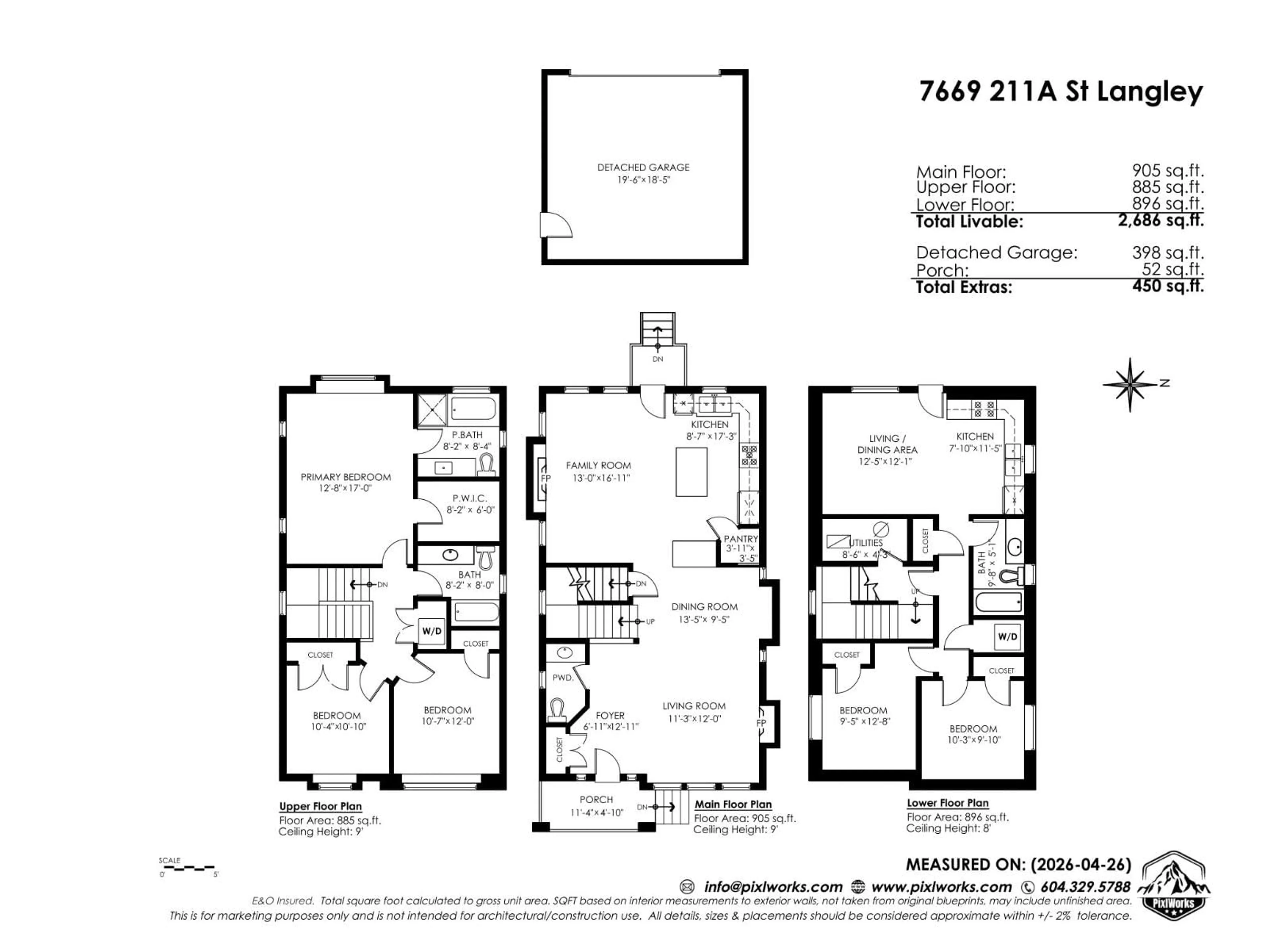 Floor plan for 7669 211A STREET, Langley British Columbia V2Y0K7