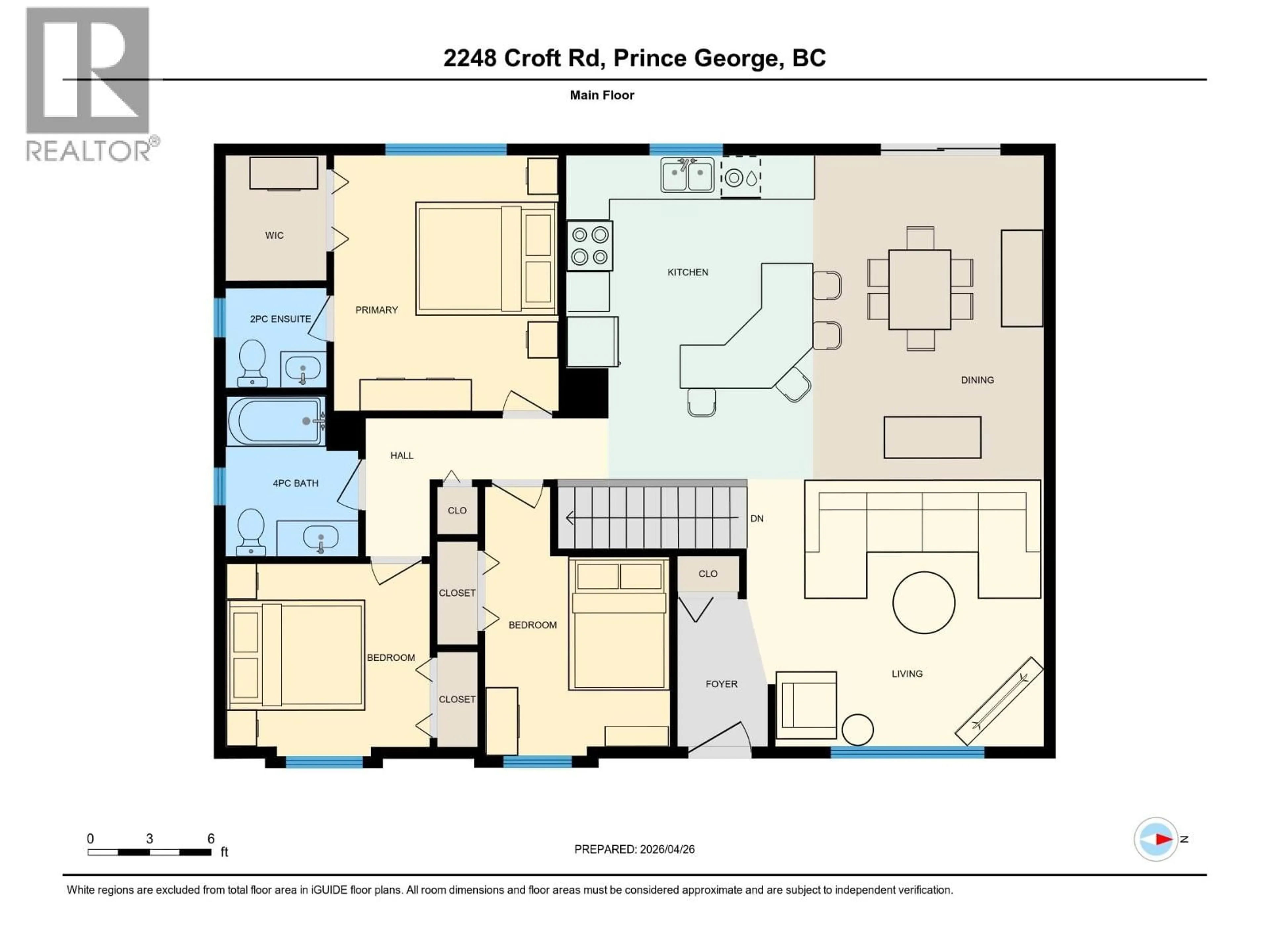 Floor plan for 2248 CROFT ROAD, Prince George British Columbia V2K3W4