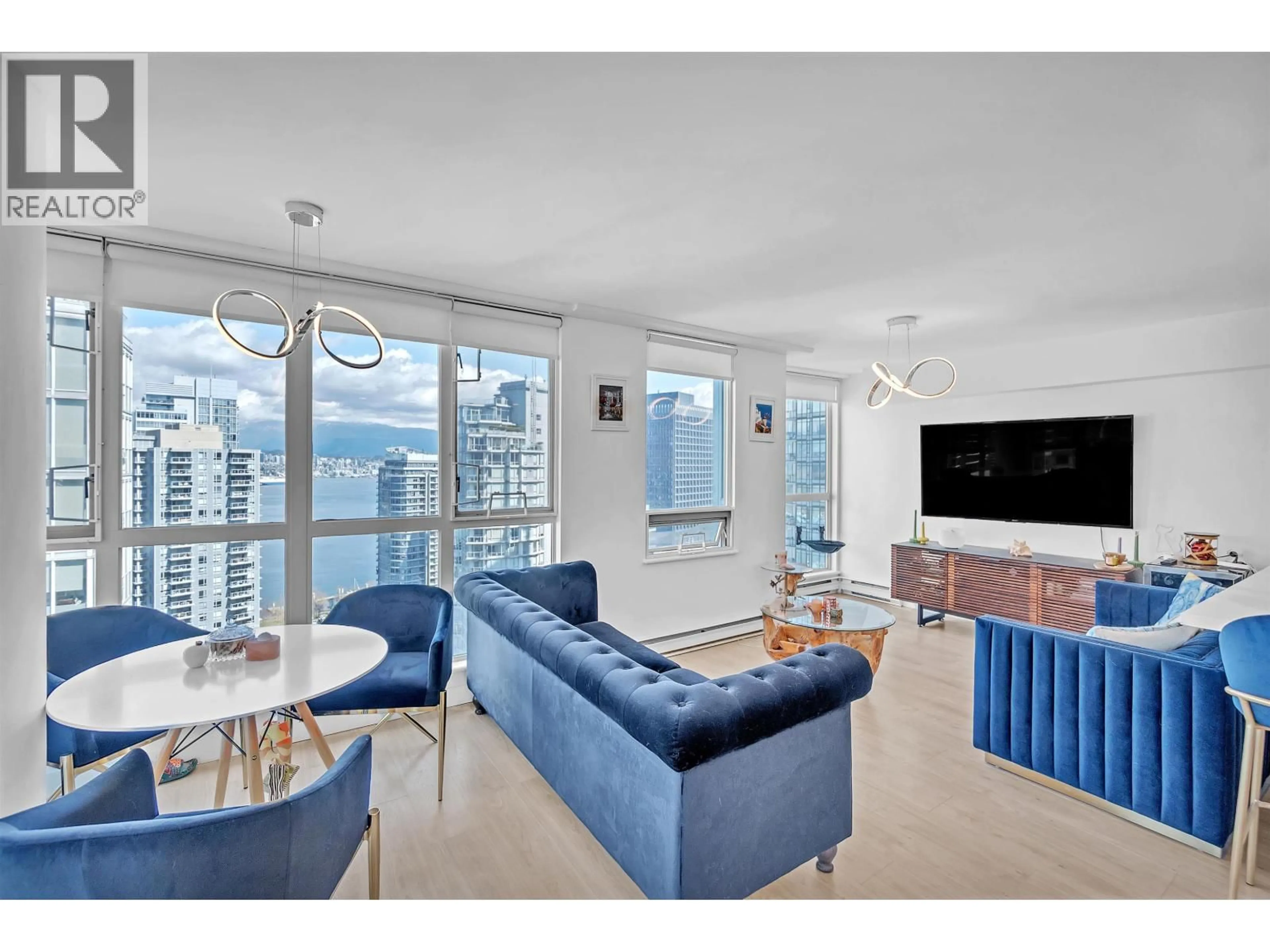 Living room with furniture, unknown for 2602 - 1238 MELVILLE, Vancouver British Columbia V6E4N2