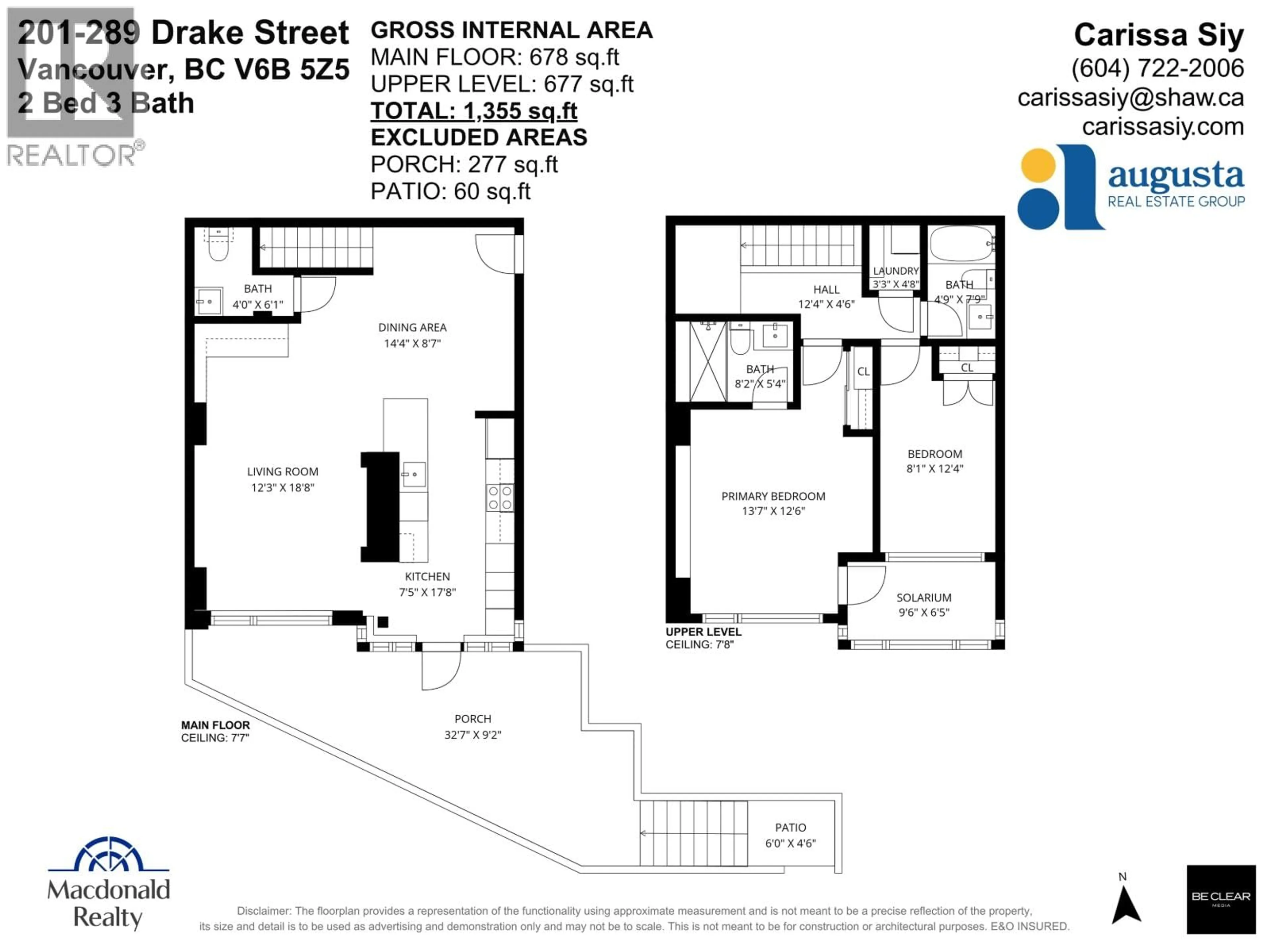 Floor plan for 201 - 289 DRAKE STREET, Vancouver British Columbia V6B5Z5