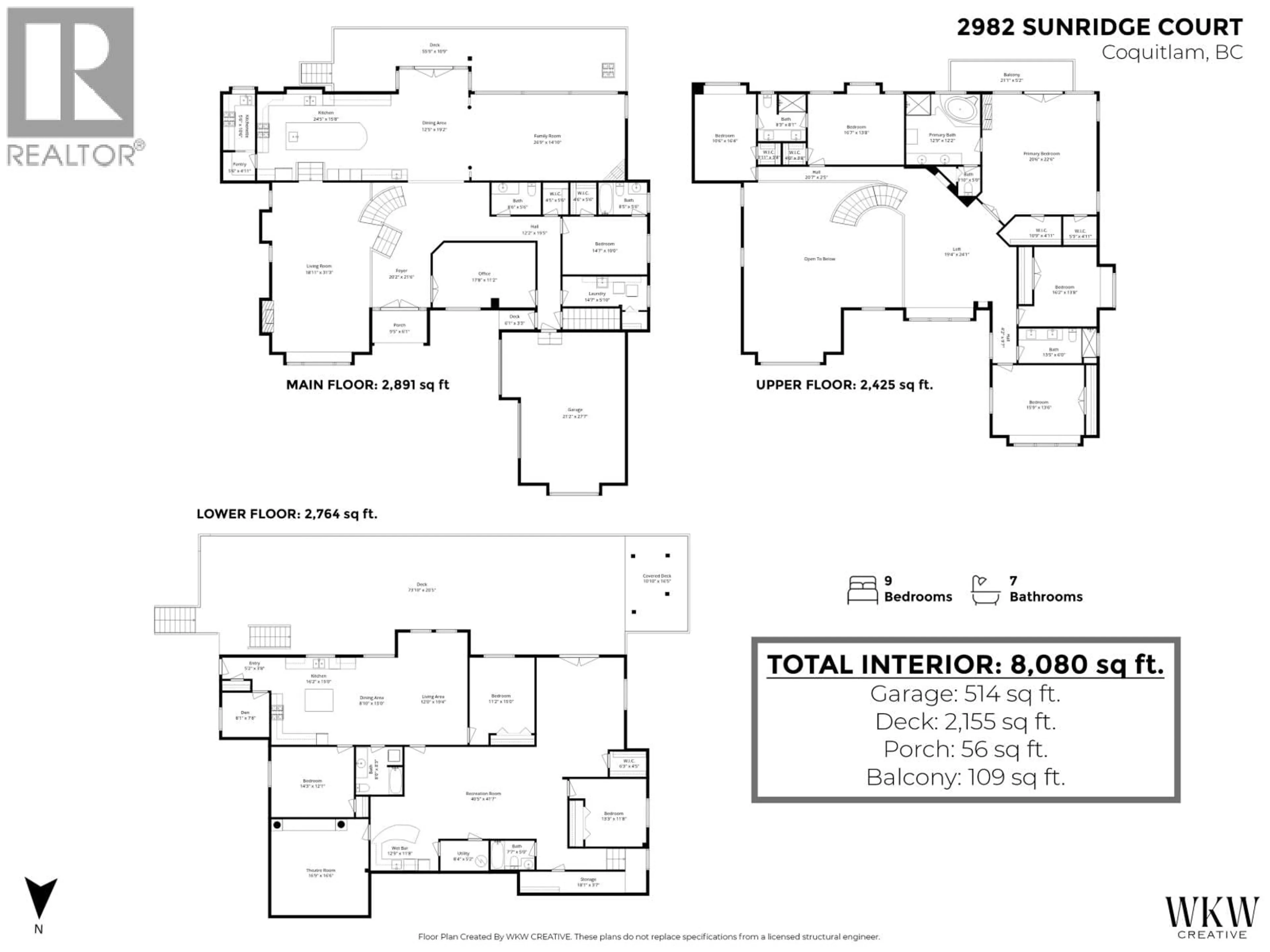 Floor plan for 2982 SUNRIDGE COURT, Coquitlam British Columbia V3E3M5
